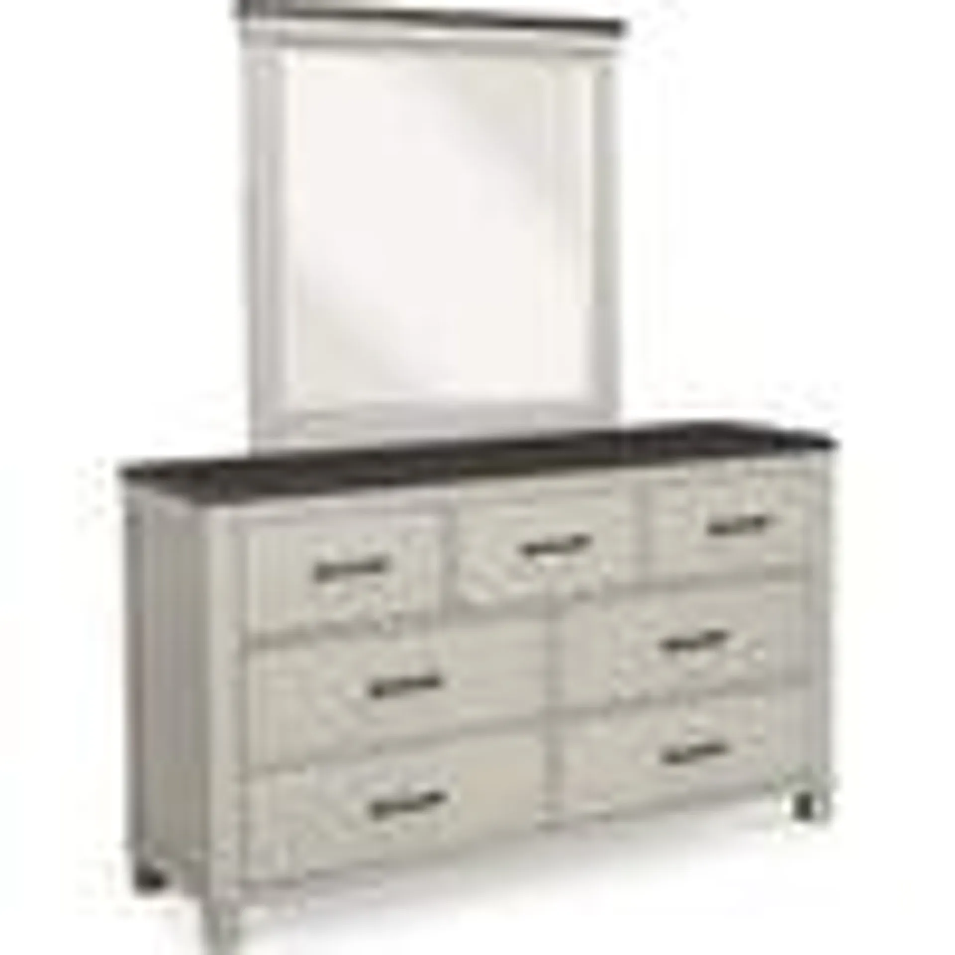 Darborn Dresser and Mirror - Gray/Brown