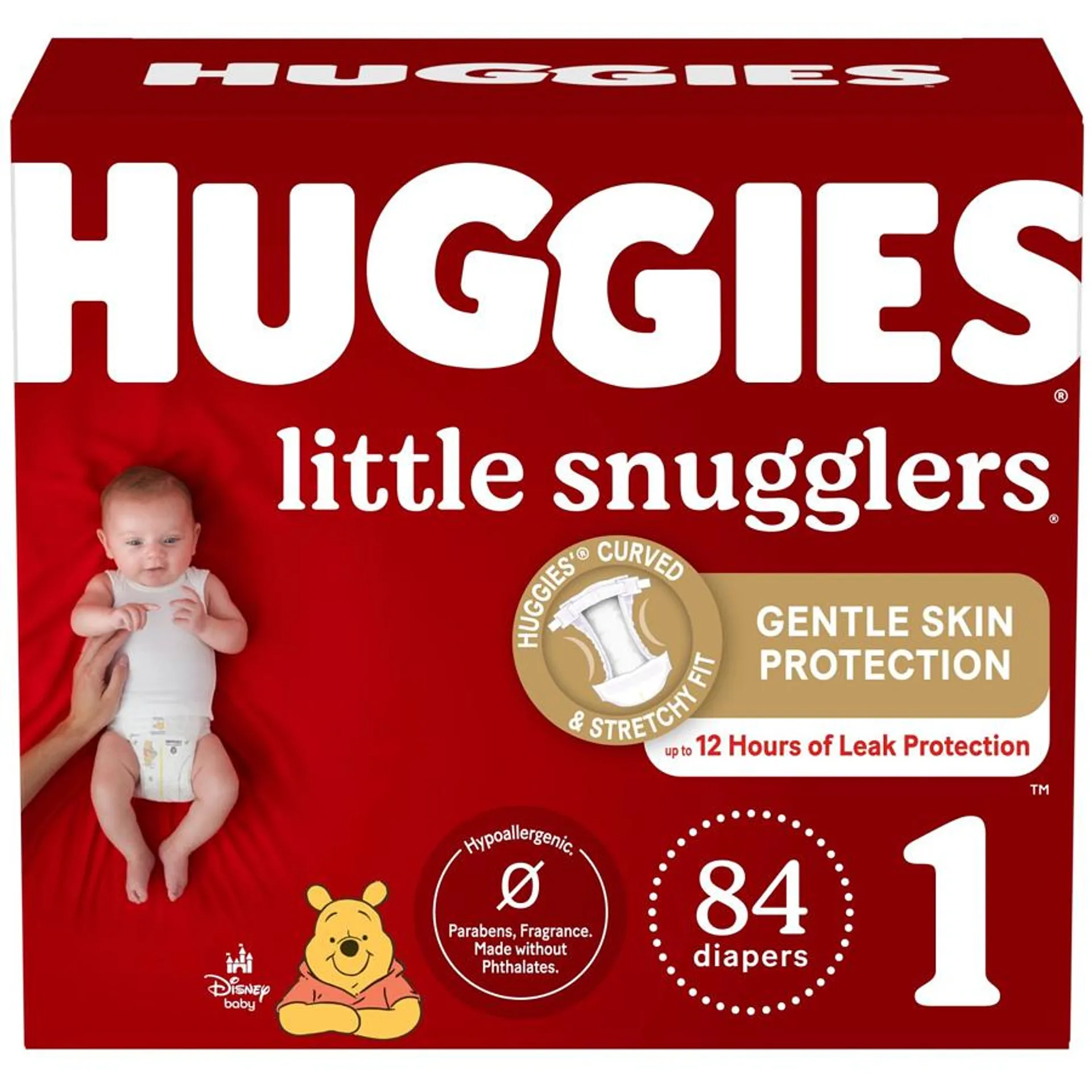 Little Snugglers Baby Diapers, Size 1 (8-14 lbs), 84 Ct