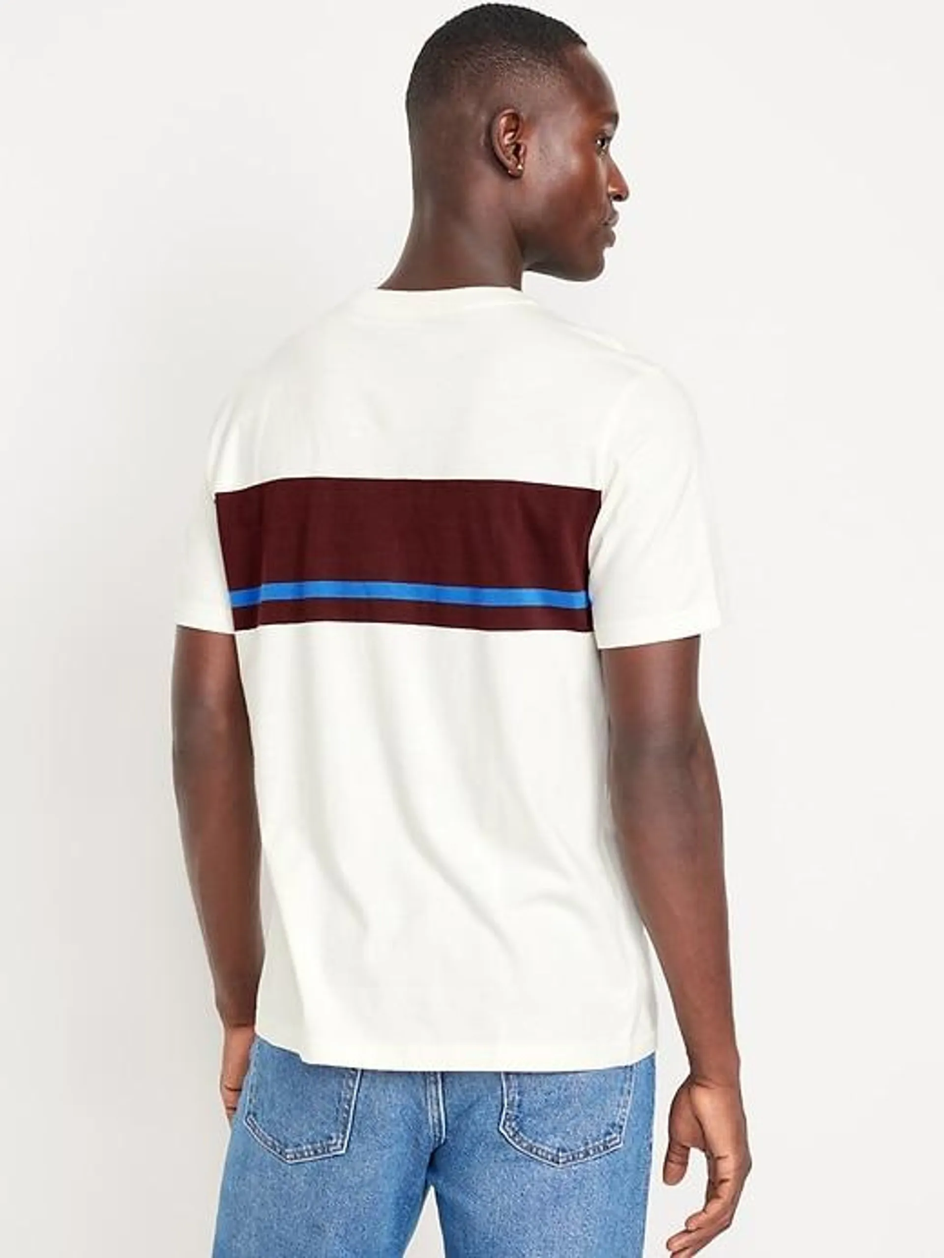 Crew-Neck Striped T-Shirt