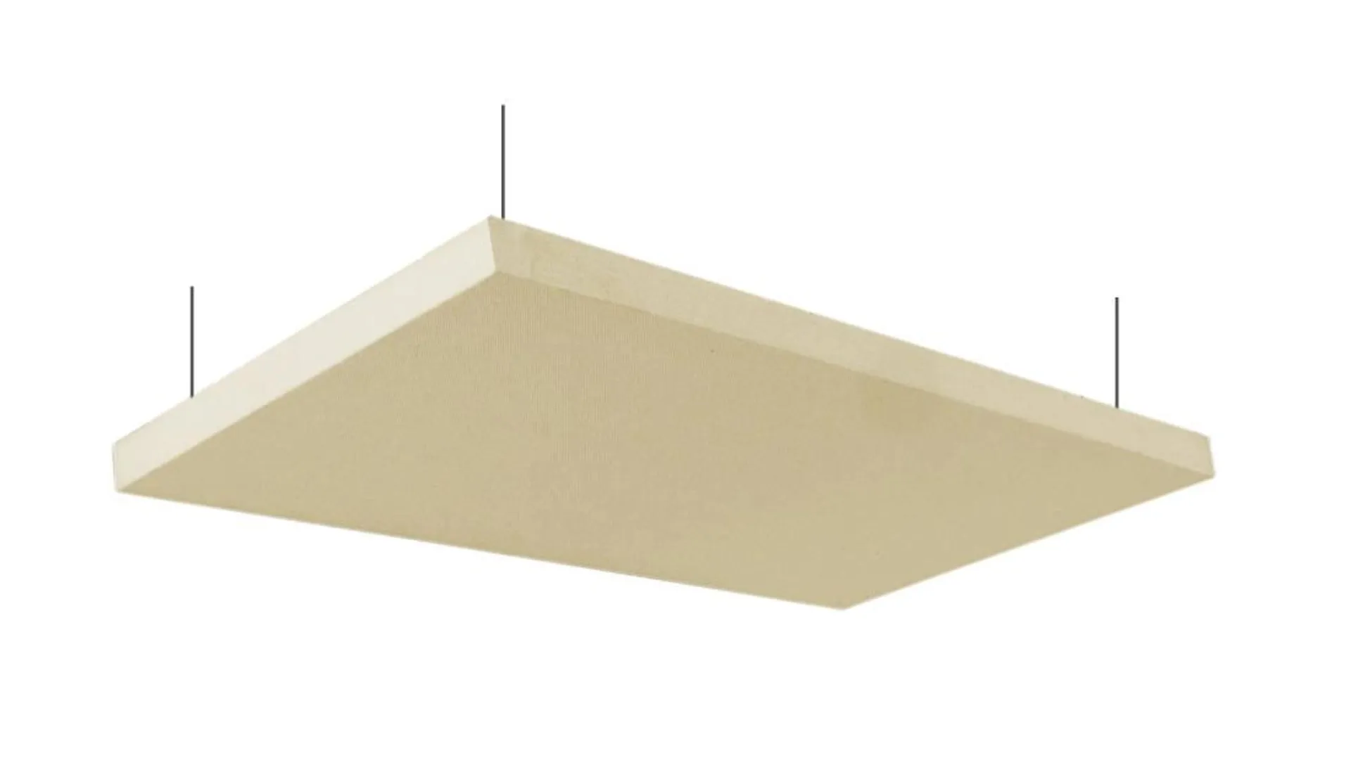 Nimbus Acoustic Ceiling Cloud - 24''x48'' w/Hanging Kit - Beige (Pair)