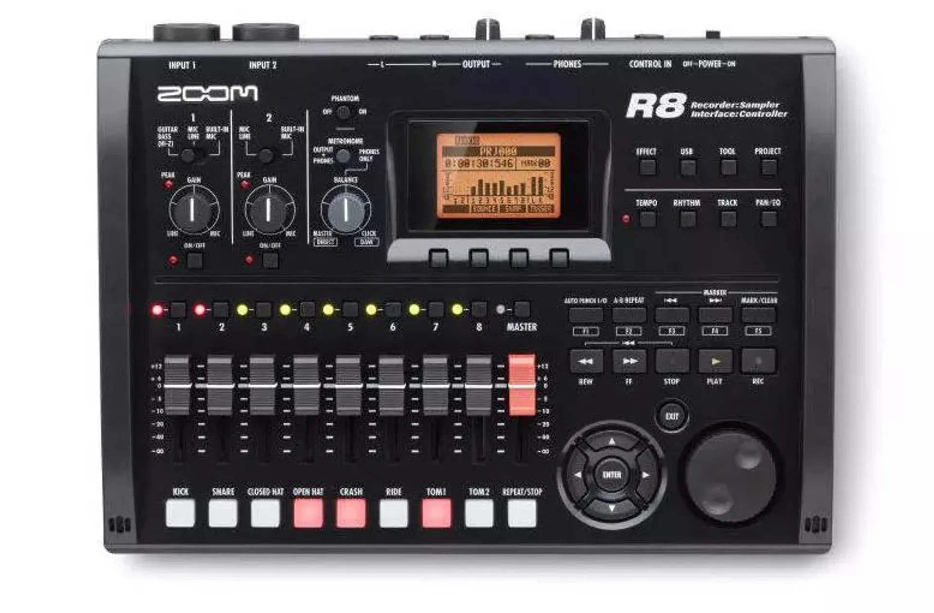 R8 8-Track Digital Recorder/Interface/Controller/Sampler