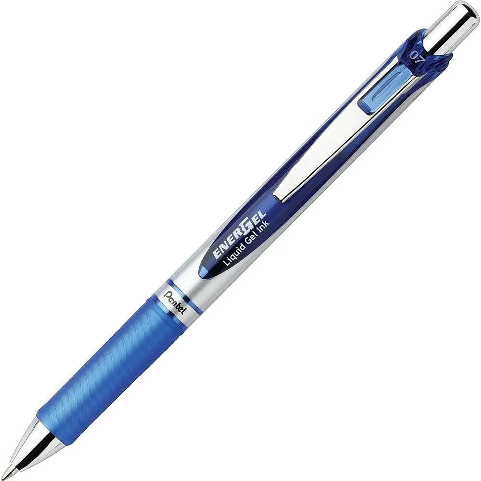 Pentel EnerGel Liquid Gel Pens, Retractable, 0.7mm, Blue, 2 Pack