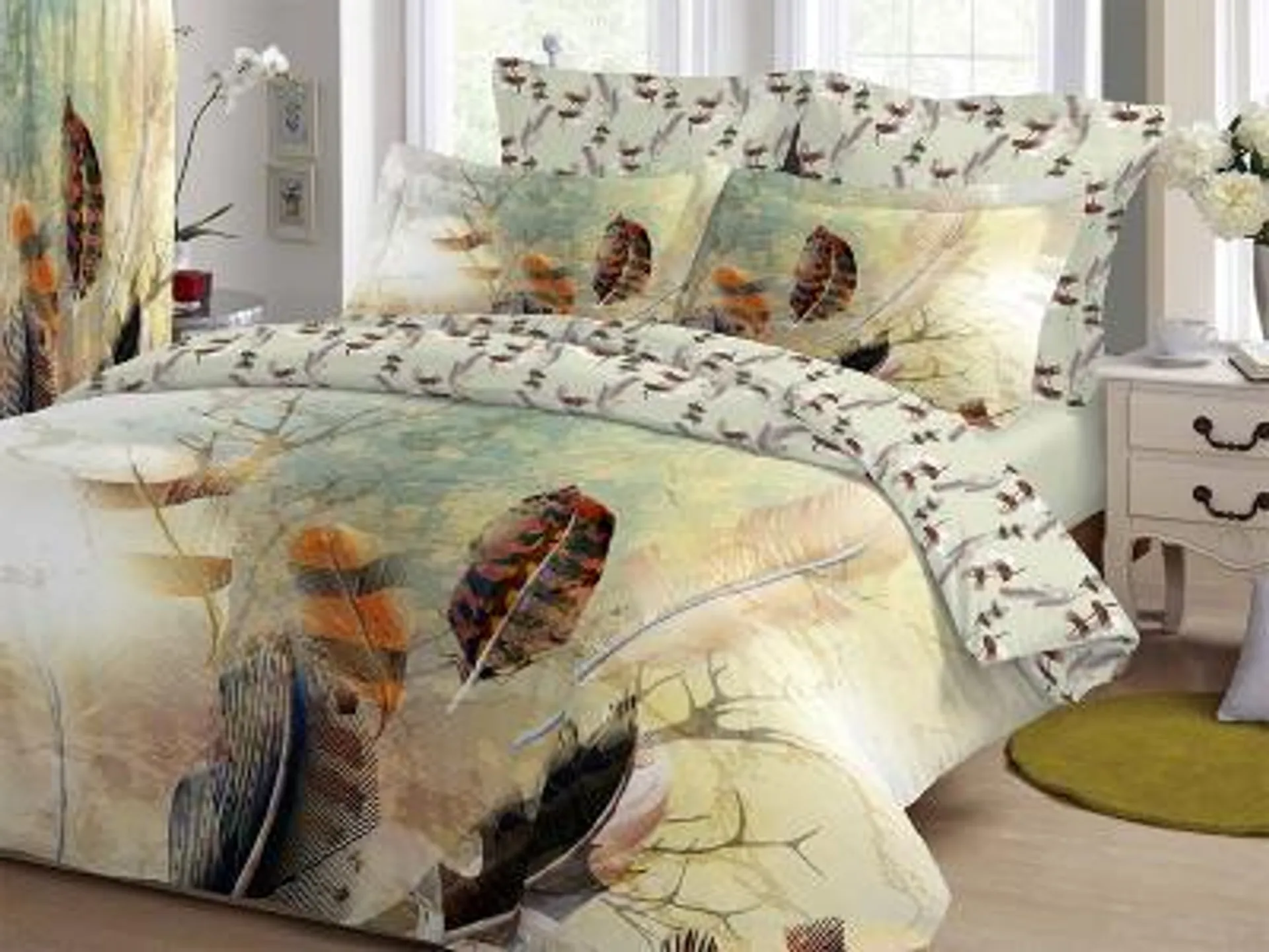 Fabrics Point Comforter 5 Pcs Queen - CM5QCT300PSG