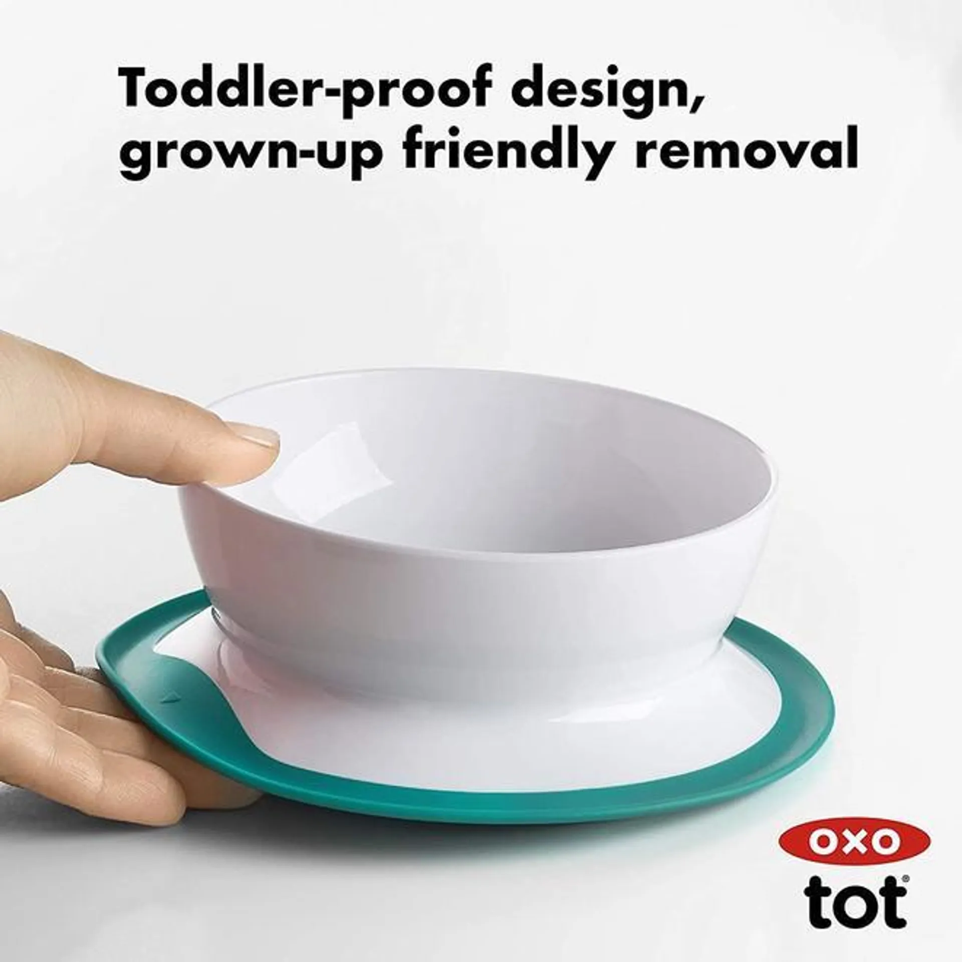 OXO Tot Stick & Stay Bowl, Teal