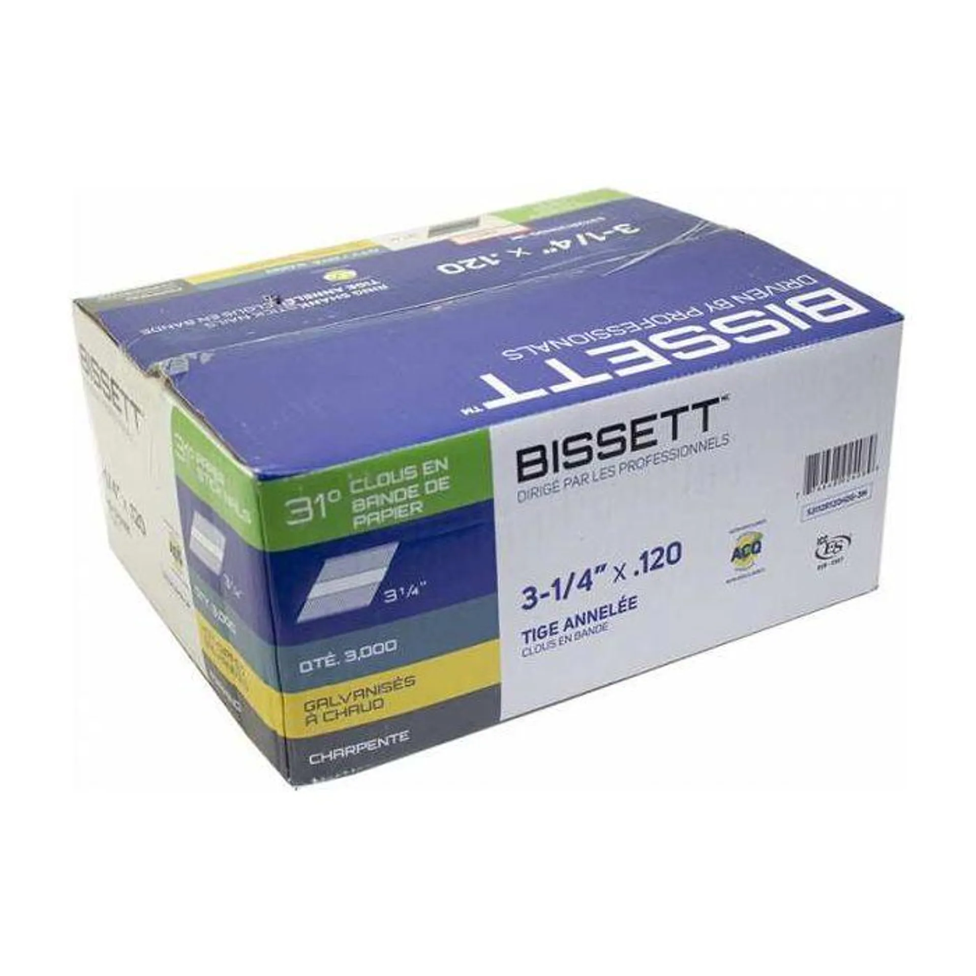 Bissett 3-1/4" 31 Degree Framing Nail (3,000pk)