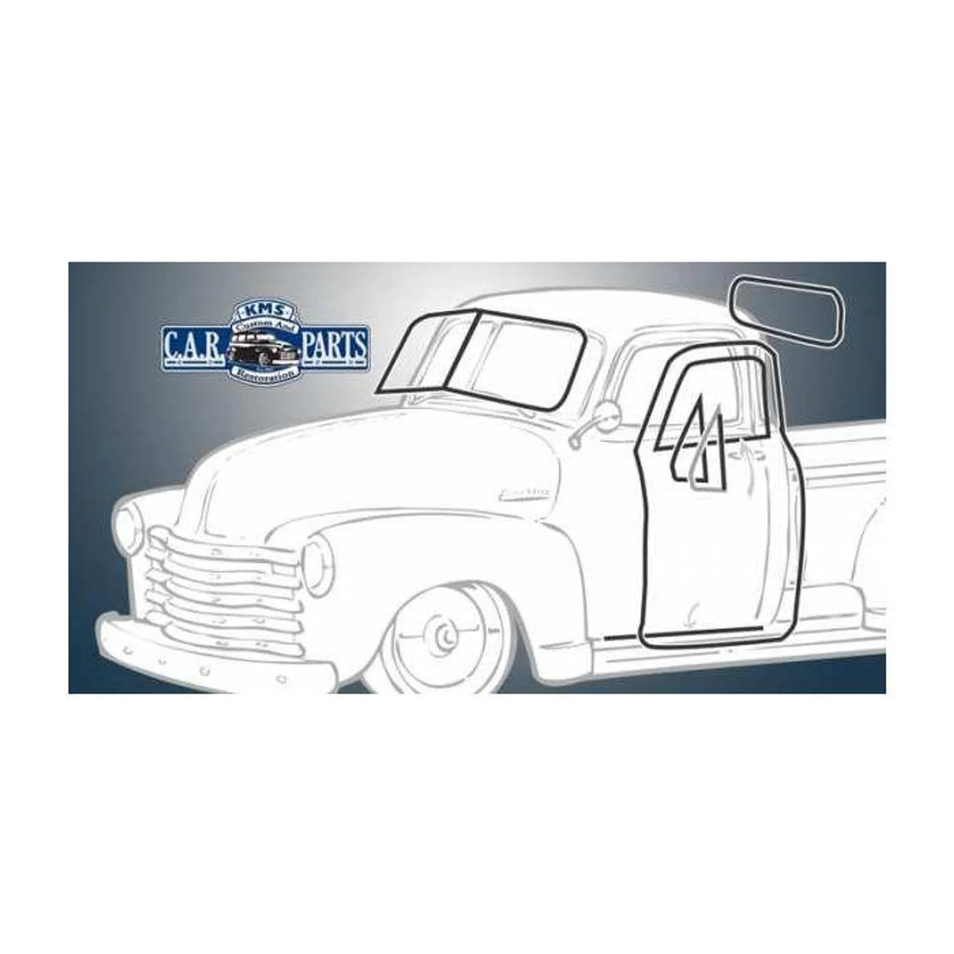 Weather Striping Kit 1951-53 Chev/GMC Truck