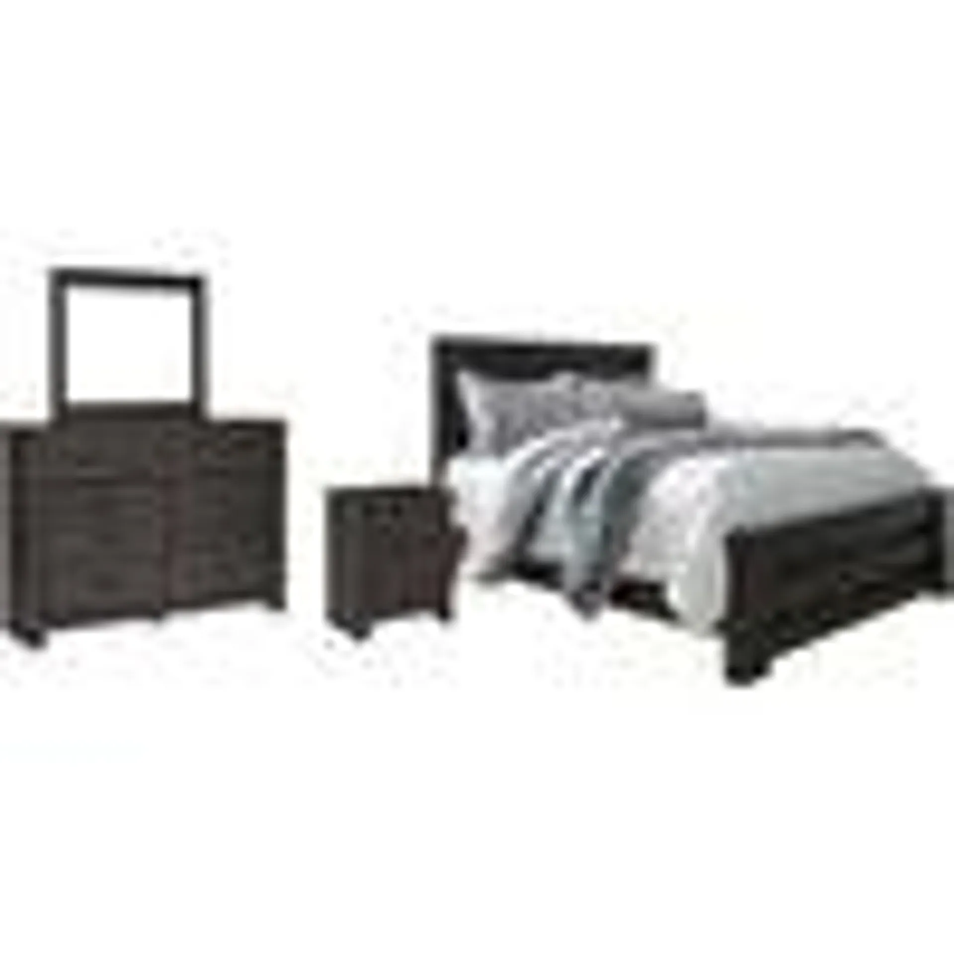 Brinxton 6 Piece Queen Panel Bedroom - Charcoal