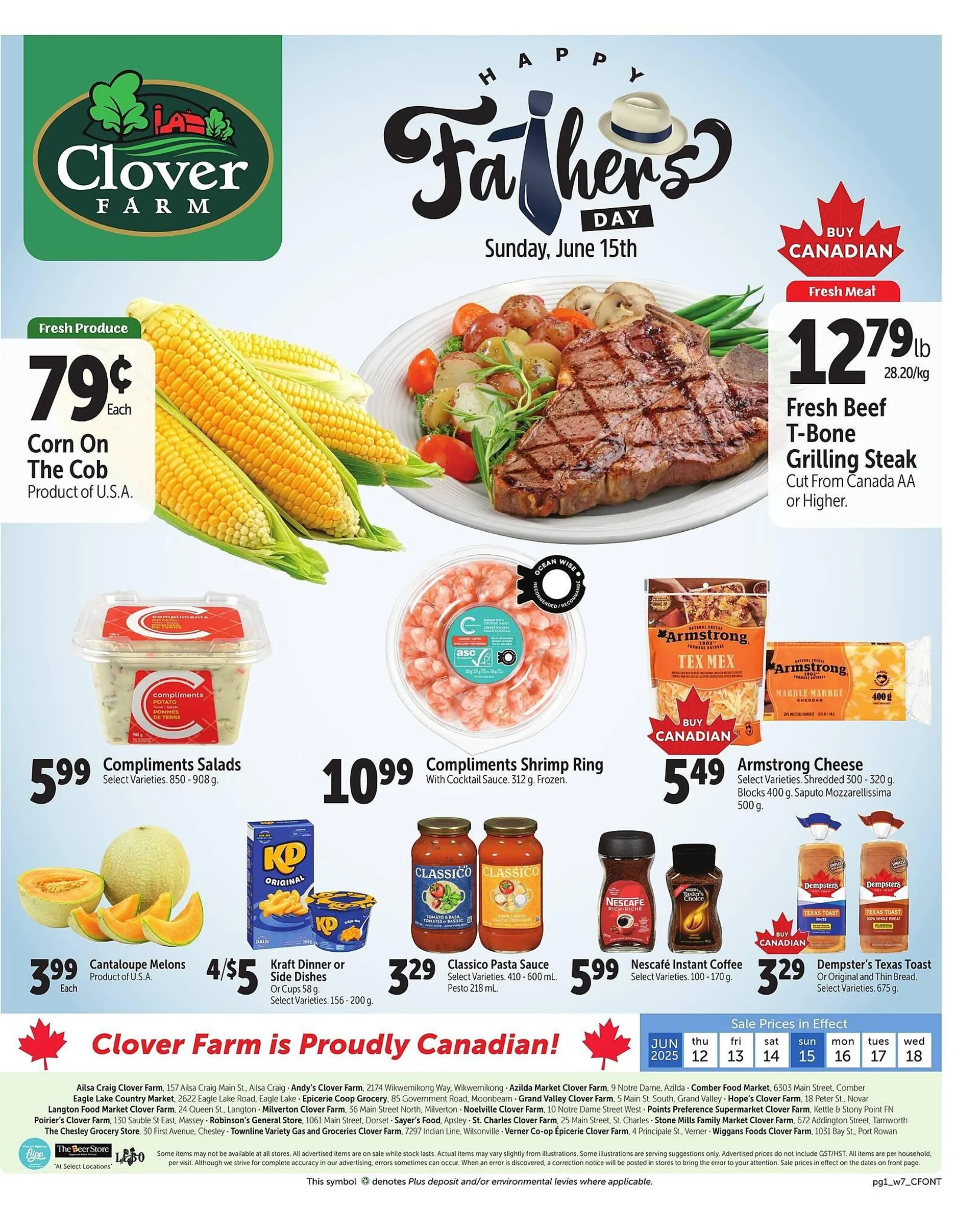 Clover Farm flyer from June 12 to June 18 2025 - flyer page 1