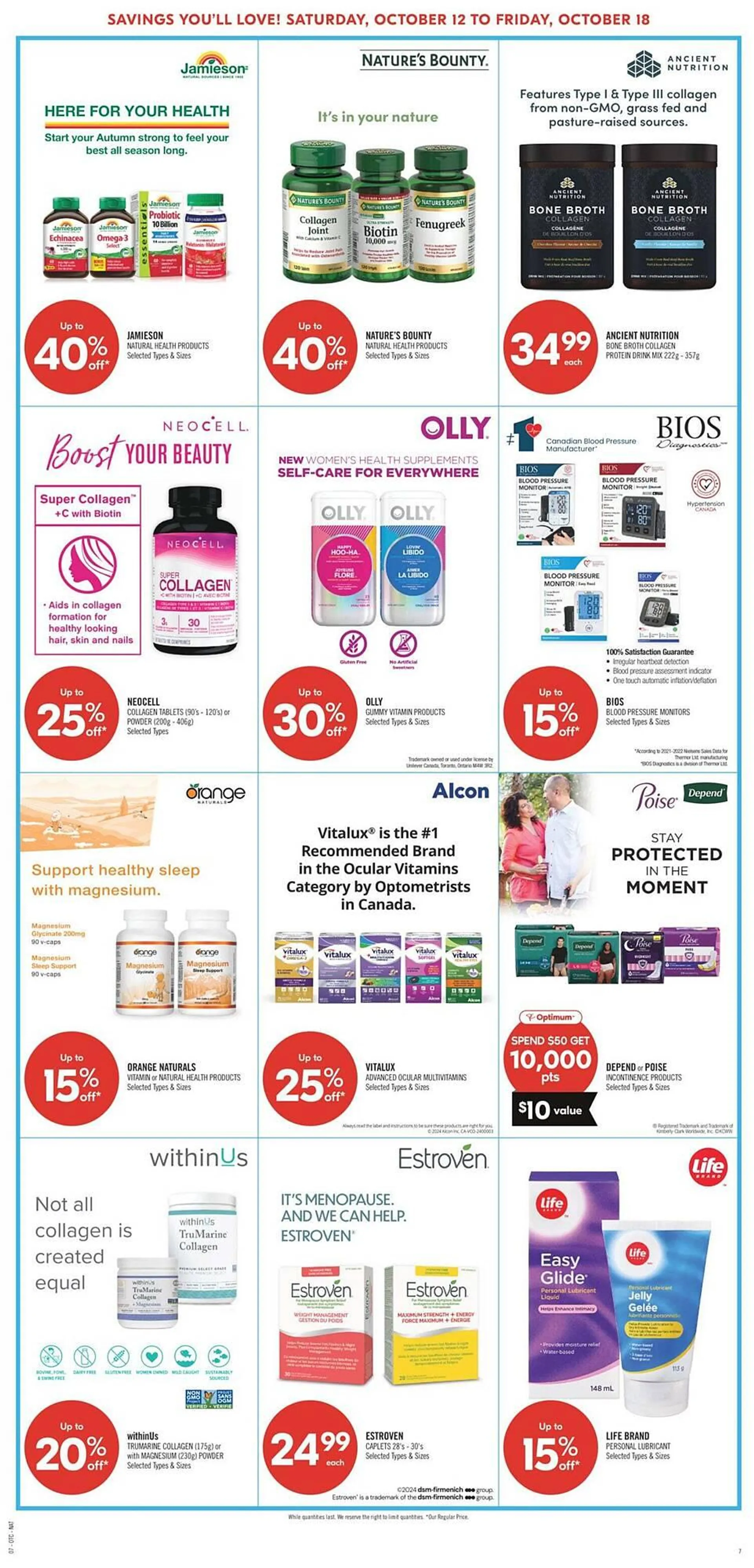 Shoppers Drug Mart flyer from October 12 to October 19 2024 - flyer page 15