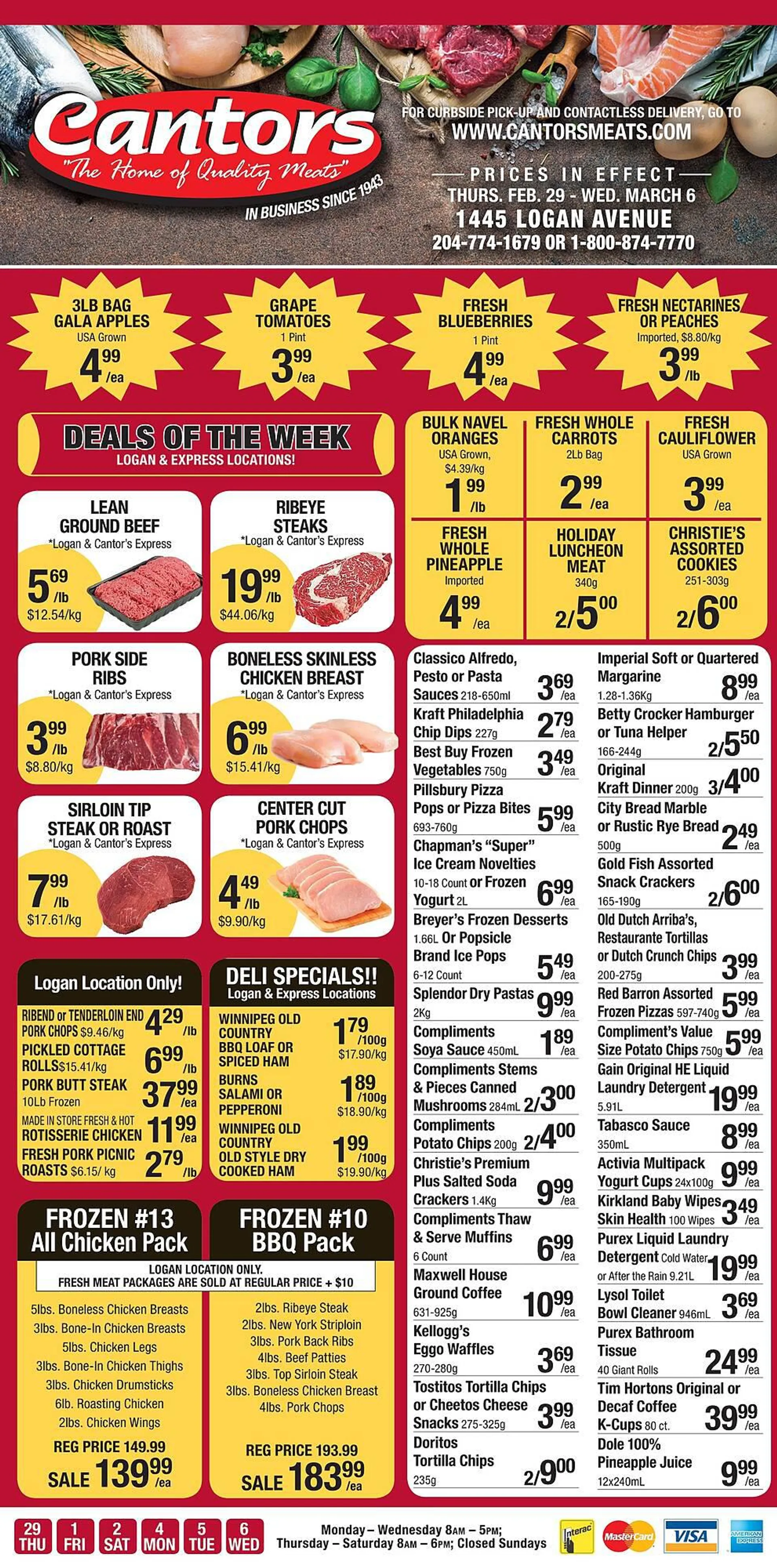Cantor's Meats flyer from February 29 to March 6 2024 - flyer page 