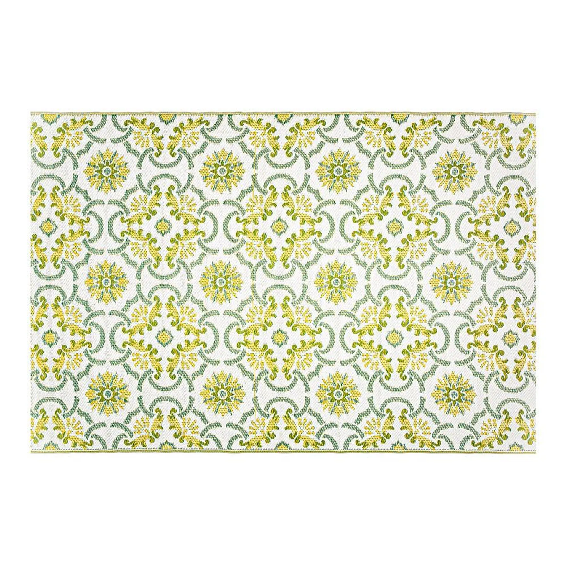 KSP Outdoor 'Amalfi' All Season Mat 6x9' (Grey/Yellow)