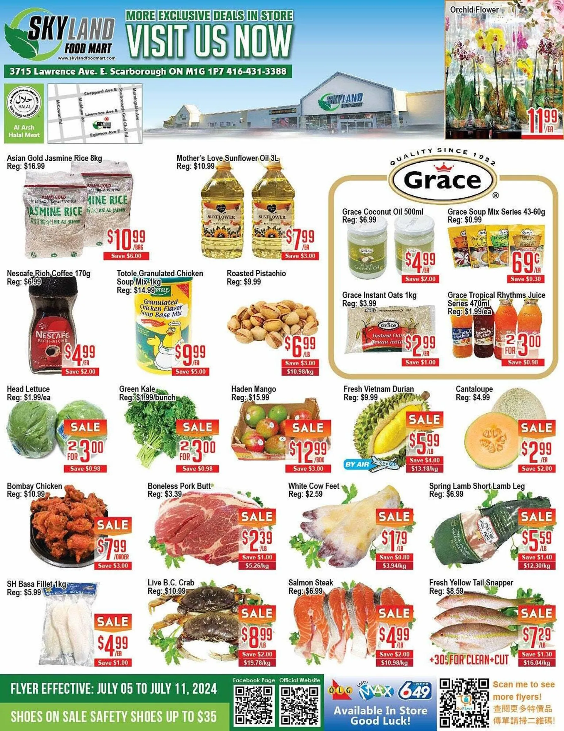 Skyland Foodmart flyer - 1