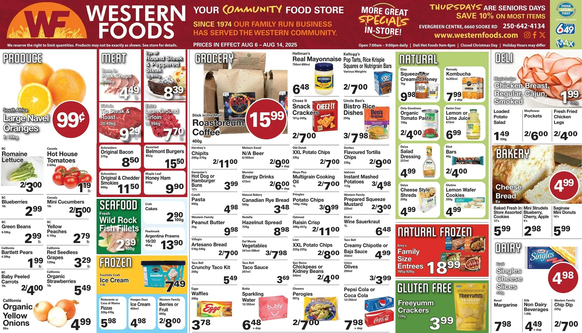 Western Foods flyer from August 7 to August 13 2025 - flyer page 1