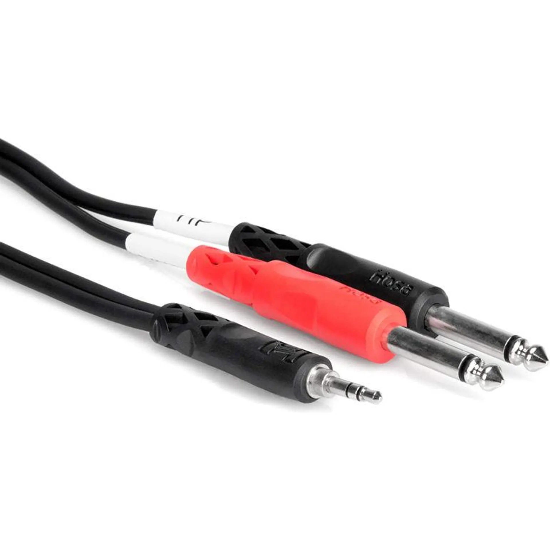 Hosa 3.5mm TRS to 2X 1/4" TS Cable, 10'