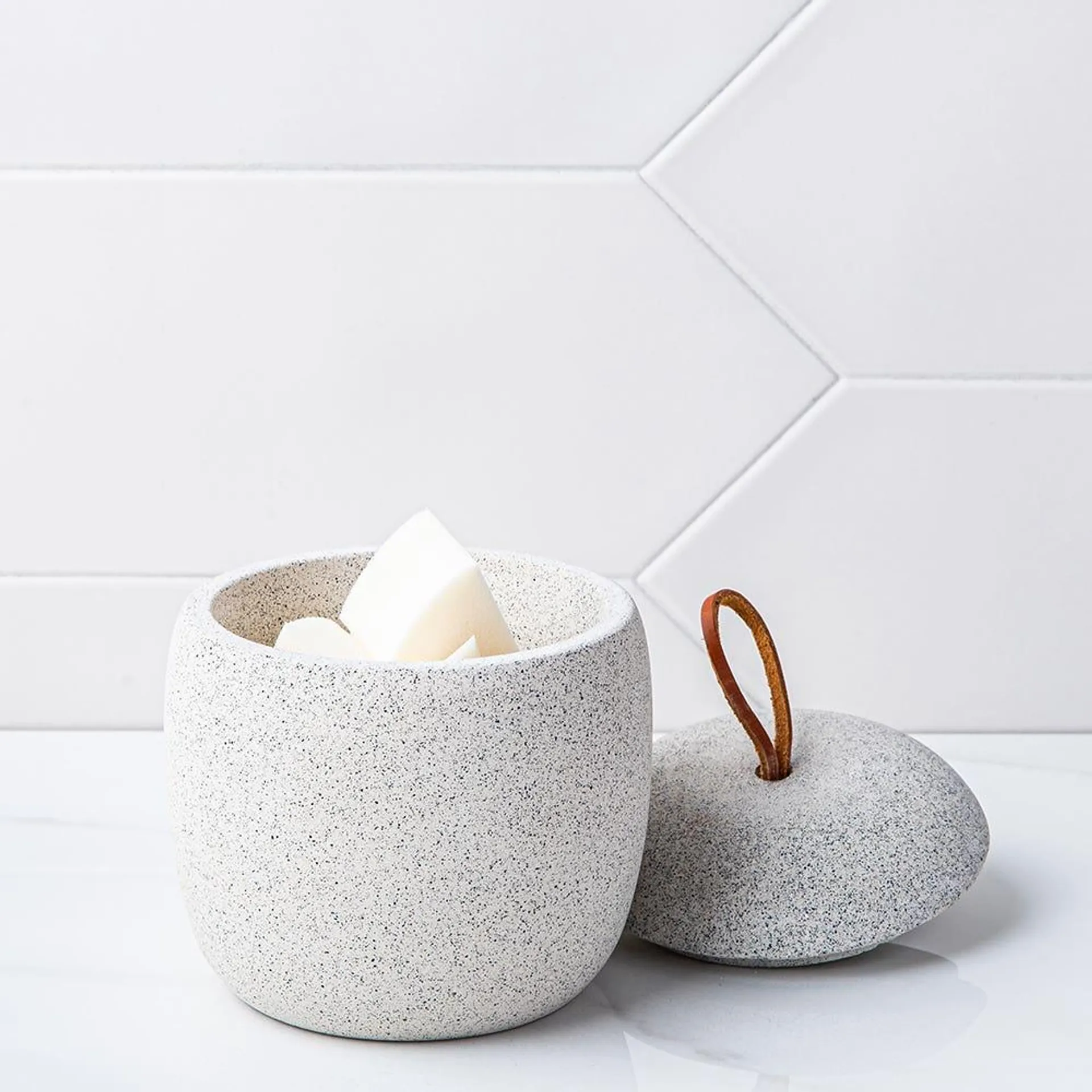 Moda At Home Harstad Cement Cotton Jar (Grey)