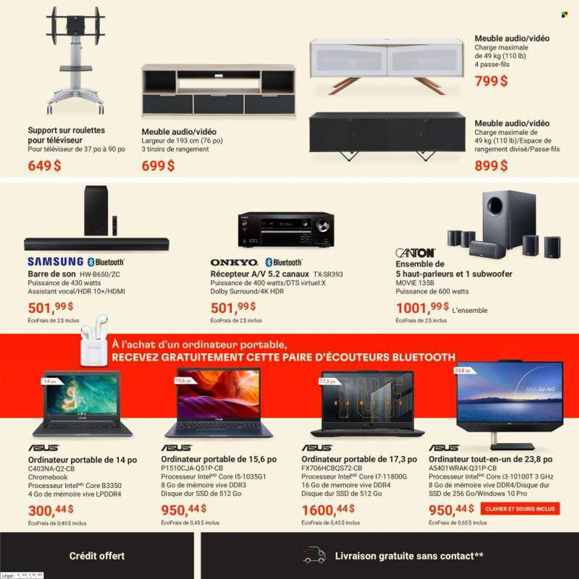 Brault &amp; Martineau Flyer - August 04, 2022 - August 31, 2022 - Sales products - chromebook, subwoofer. Page 11.