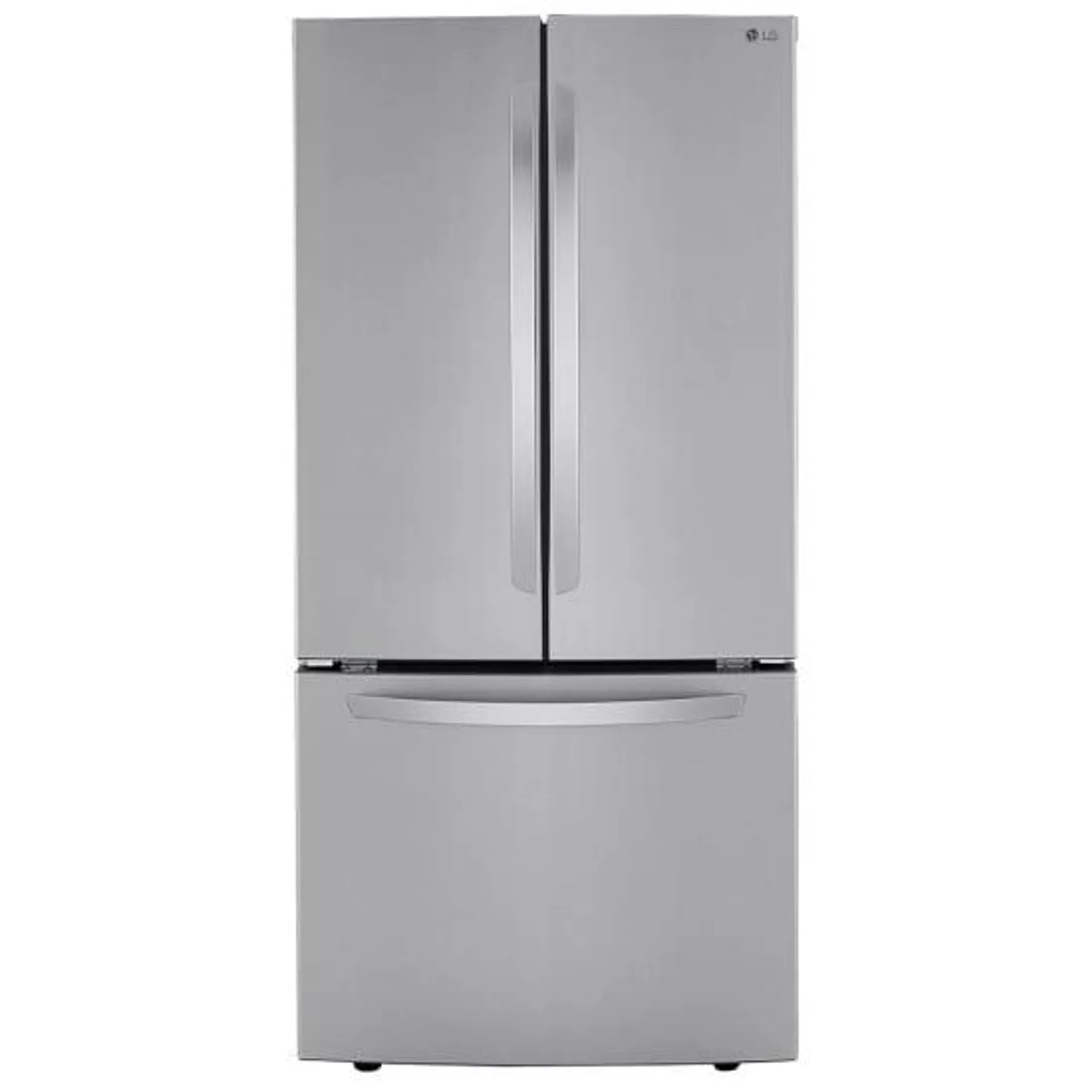 LG LRFCS2503S French Door Refrigerator, 33 inch Width, ENERGY STAR Certified, 25.1 cu. ft. Capacity, Stainless Steel colour Air Filter, Door Cooling+
