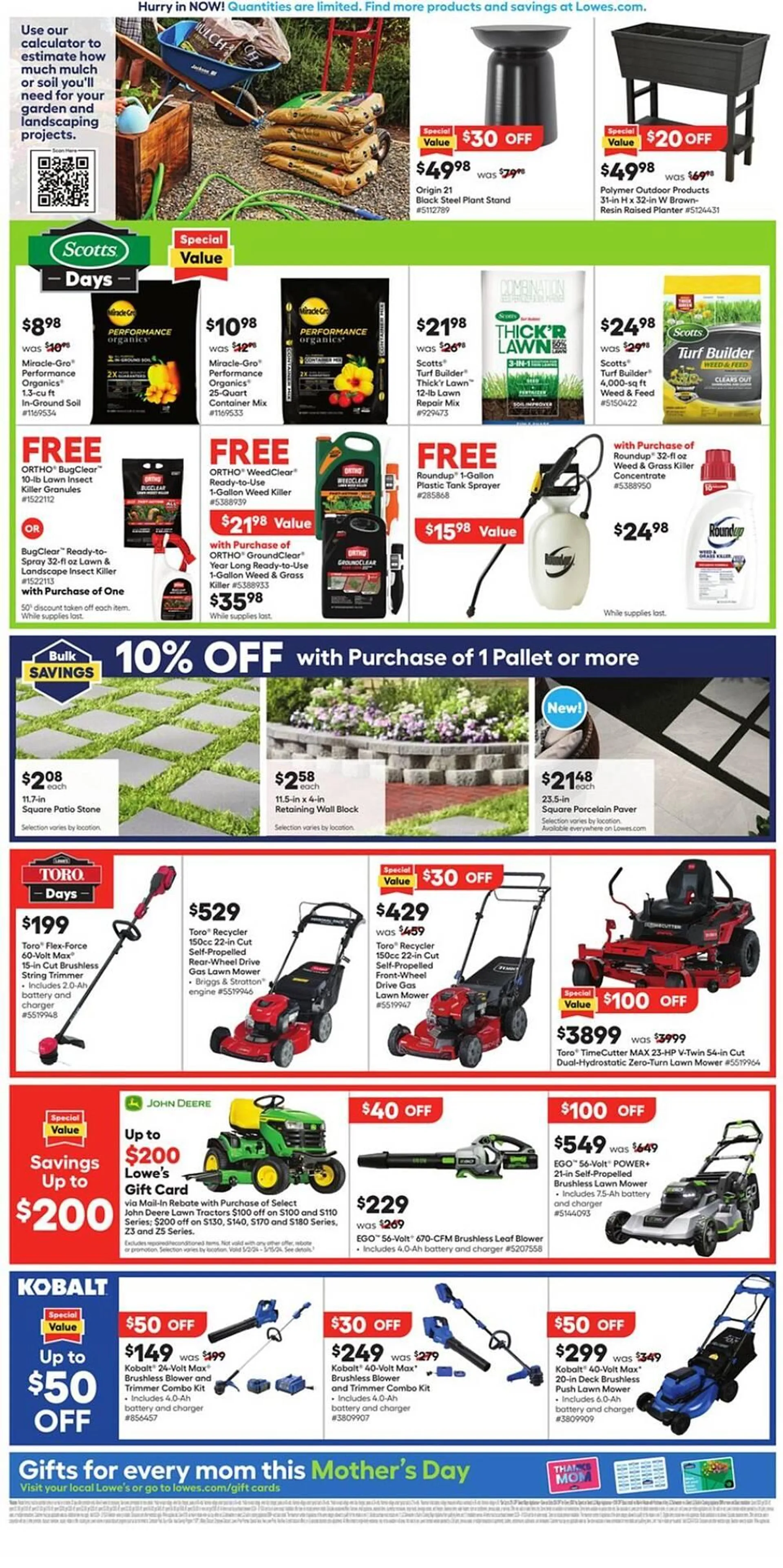 Lowe's flyer from May 9 to May 15 2024 - flyer page 2