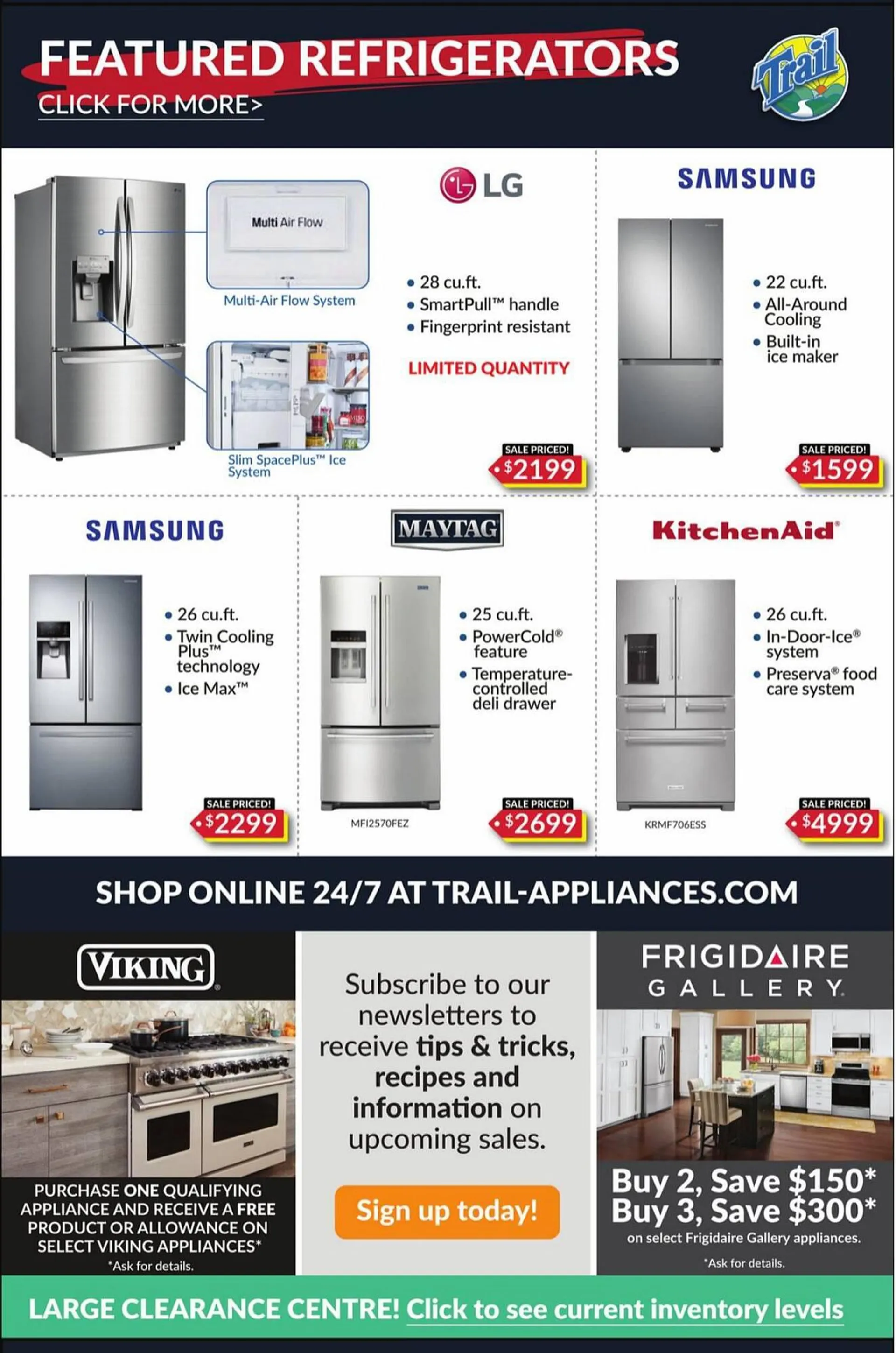 Trail Appliances flyer - 2