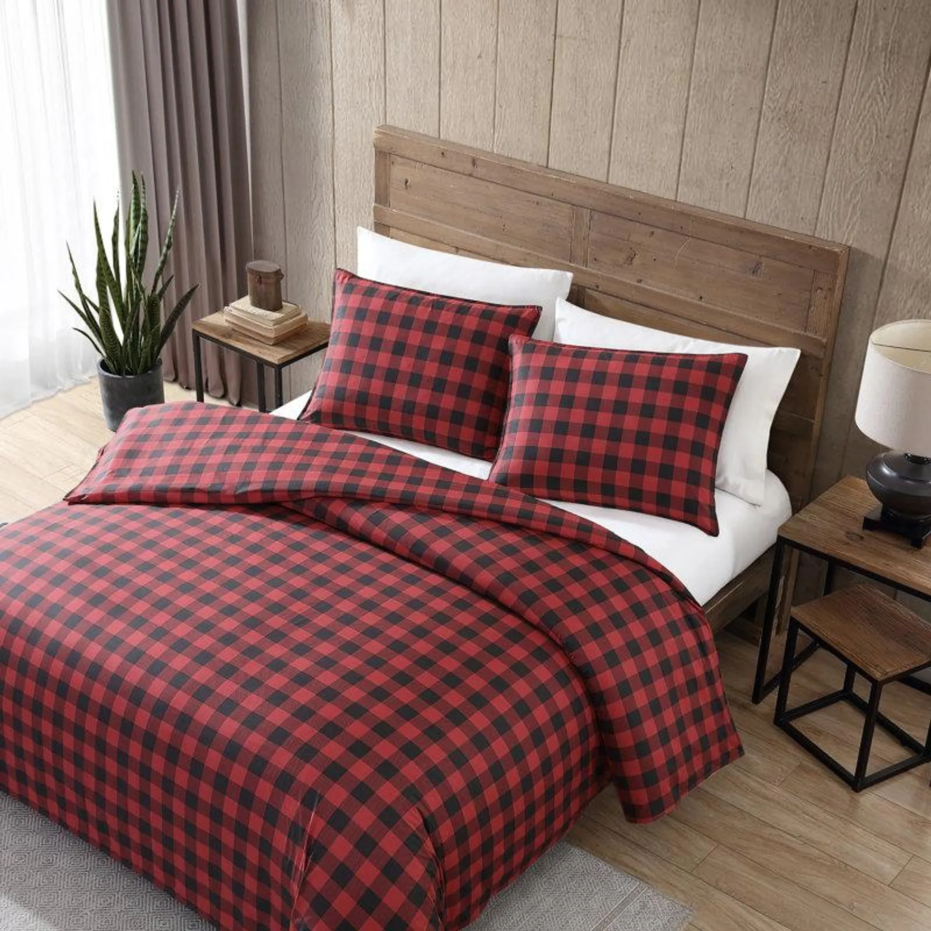 Mountain Plaid Reversible Comforter Set