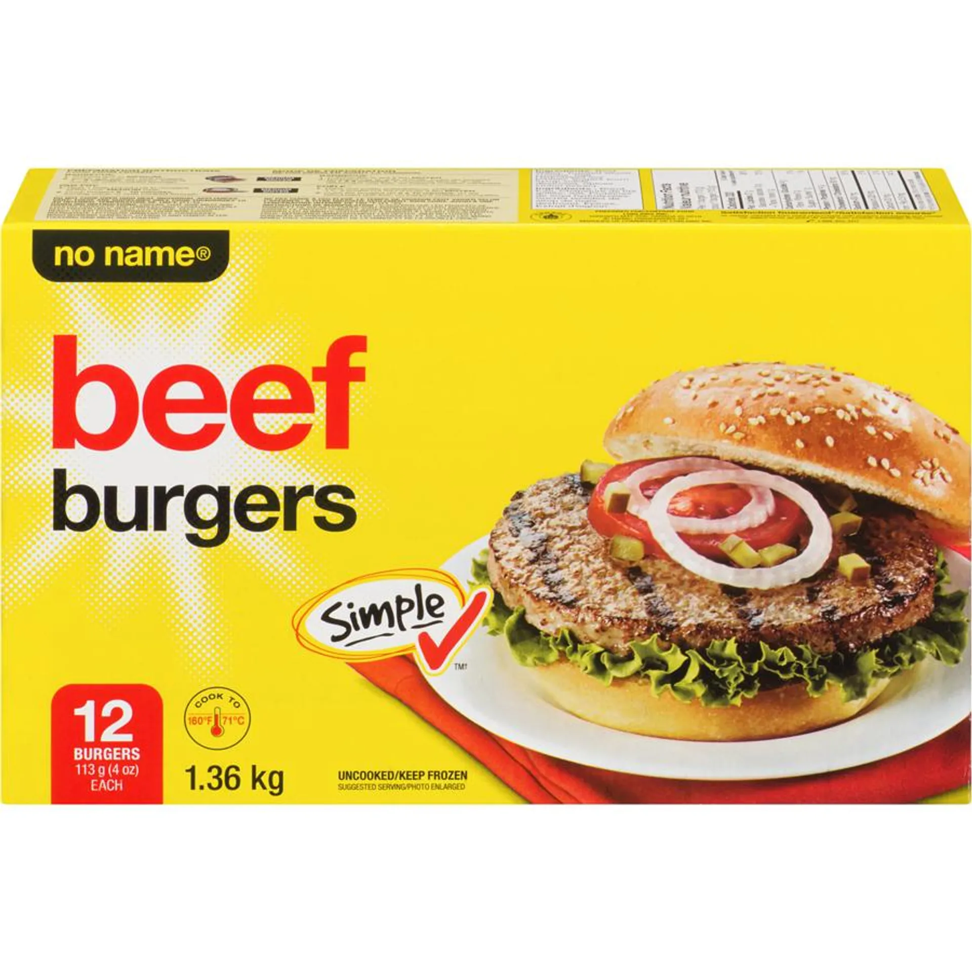 Beef Burger 4 Oz