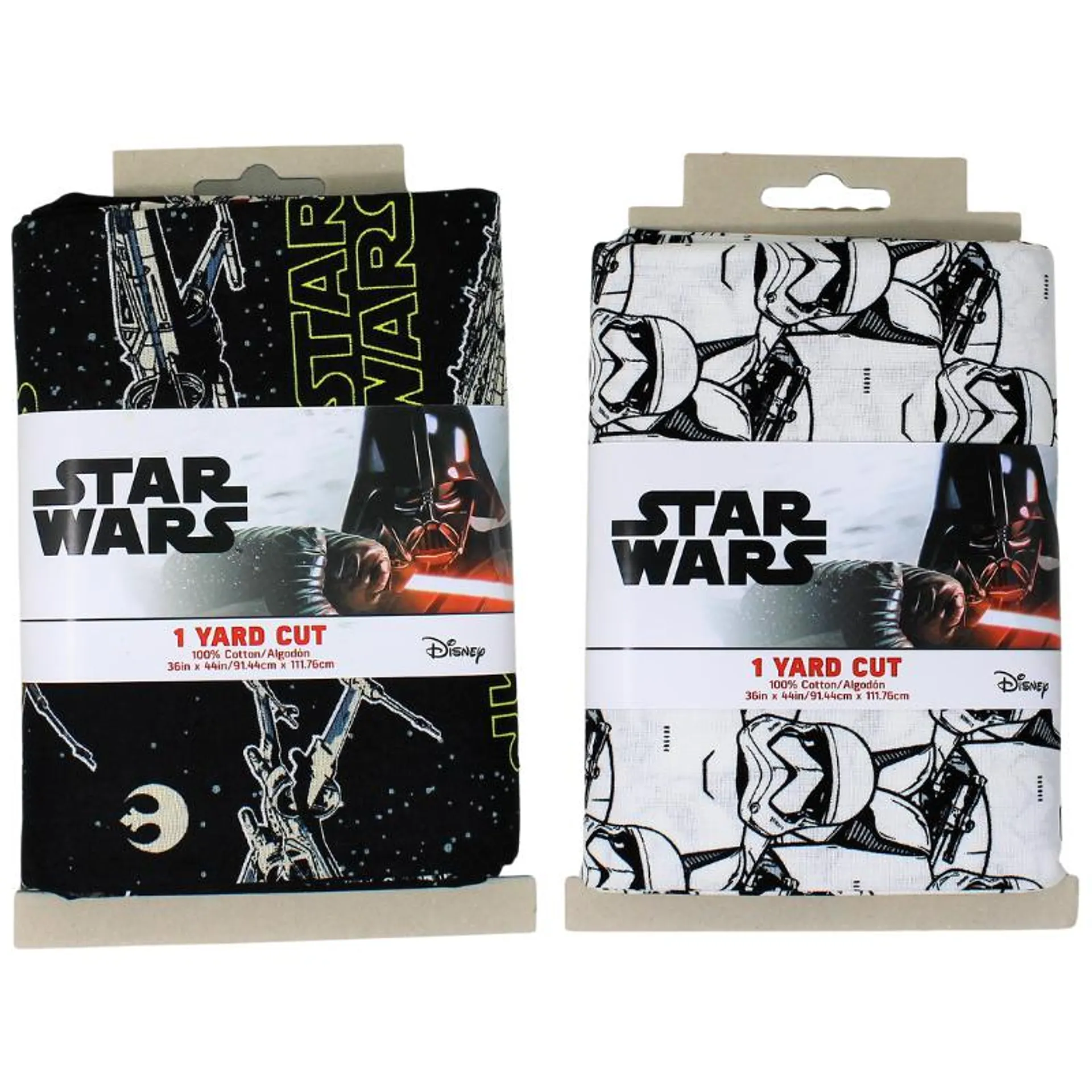 1 Yard Pre-Cut Star Wars Fabric - 36" x 44" - 100% Cotton