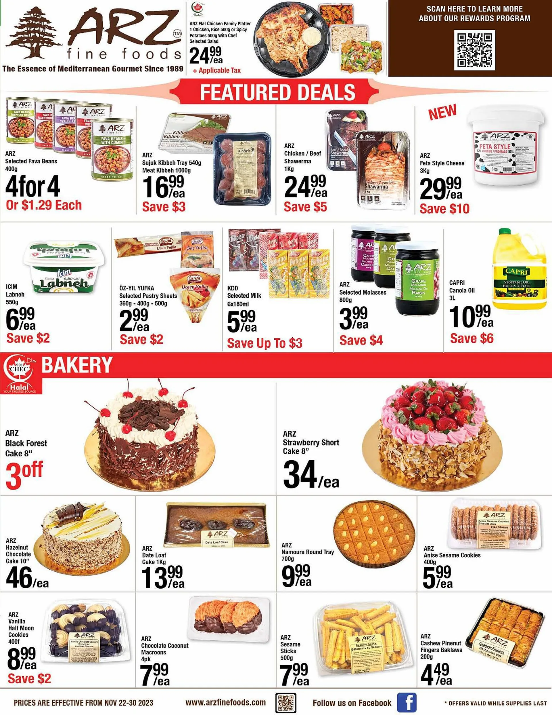 Arz Fine Foods flyer