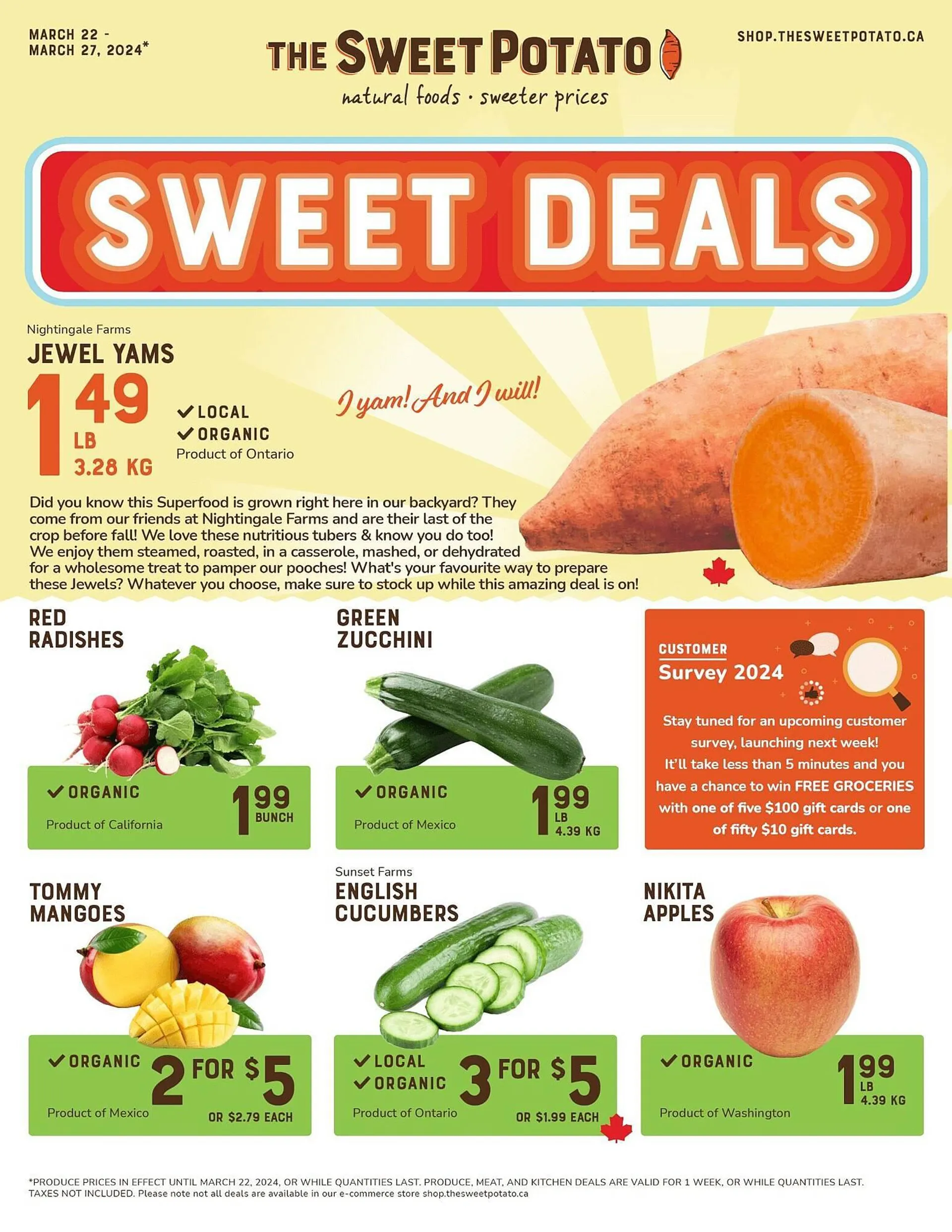 The Sweet Potato flyer from March 22 to March 28 2024 - flyer page 1
