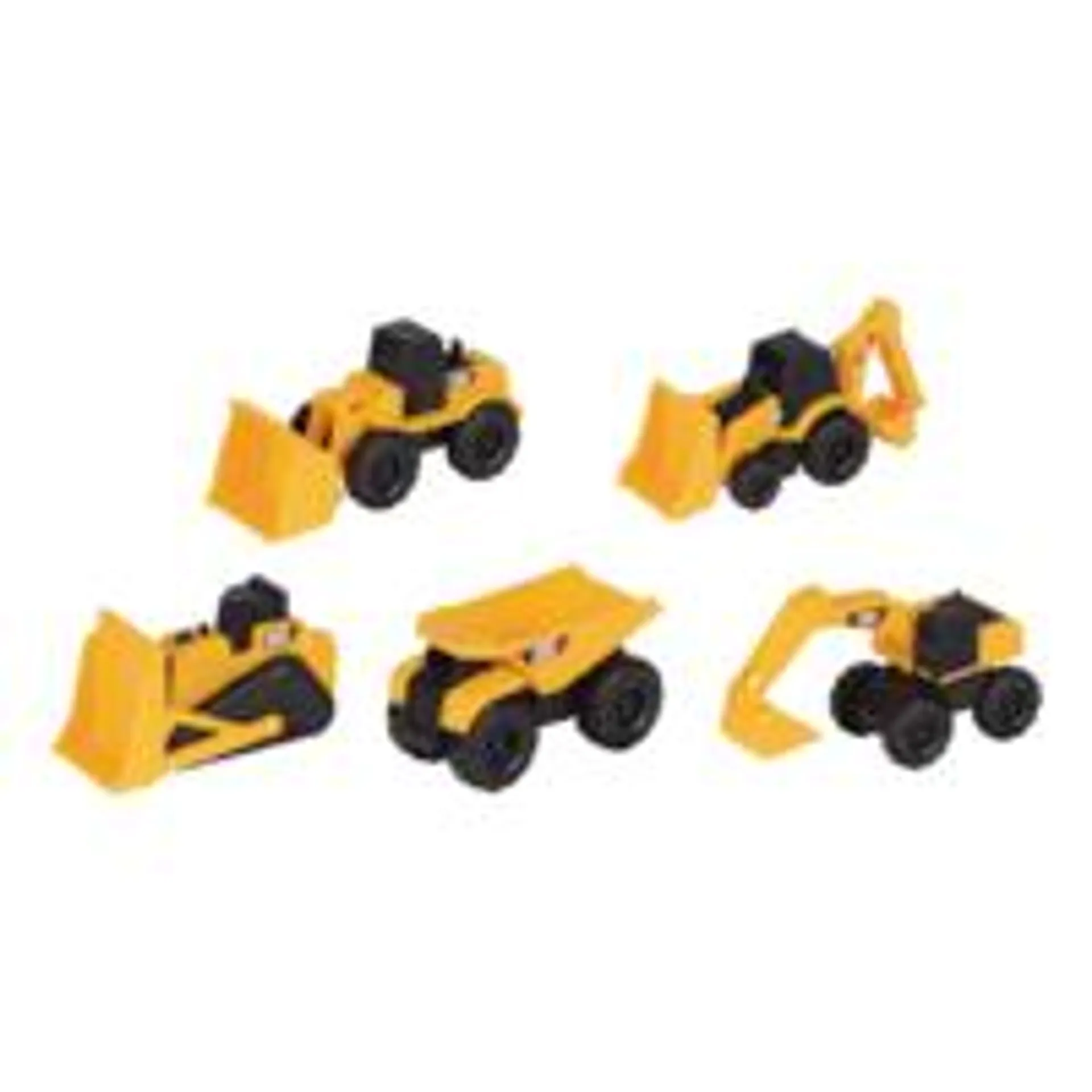 CAT Construction Mini Machines Dump Truck, Bulldozer, Loader, Backhoe, Roller 5-pk, Ages 3+