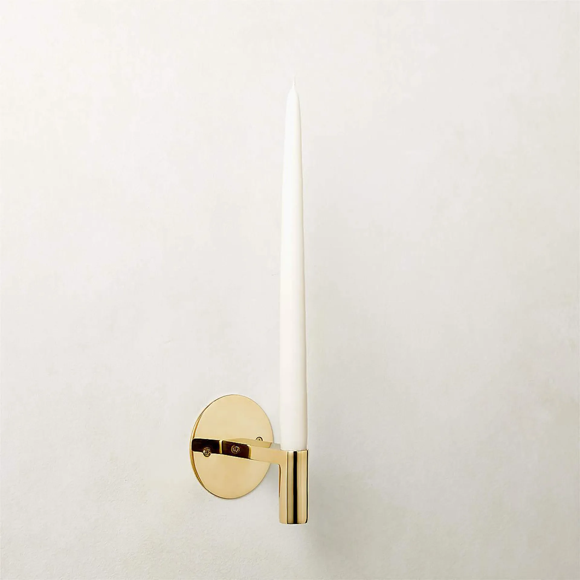 Forde Brass Wall Sconce Taper Candle Holder