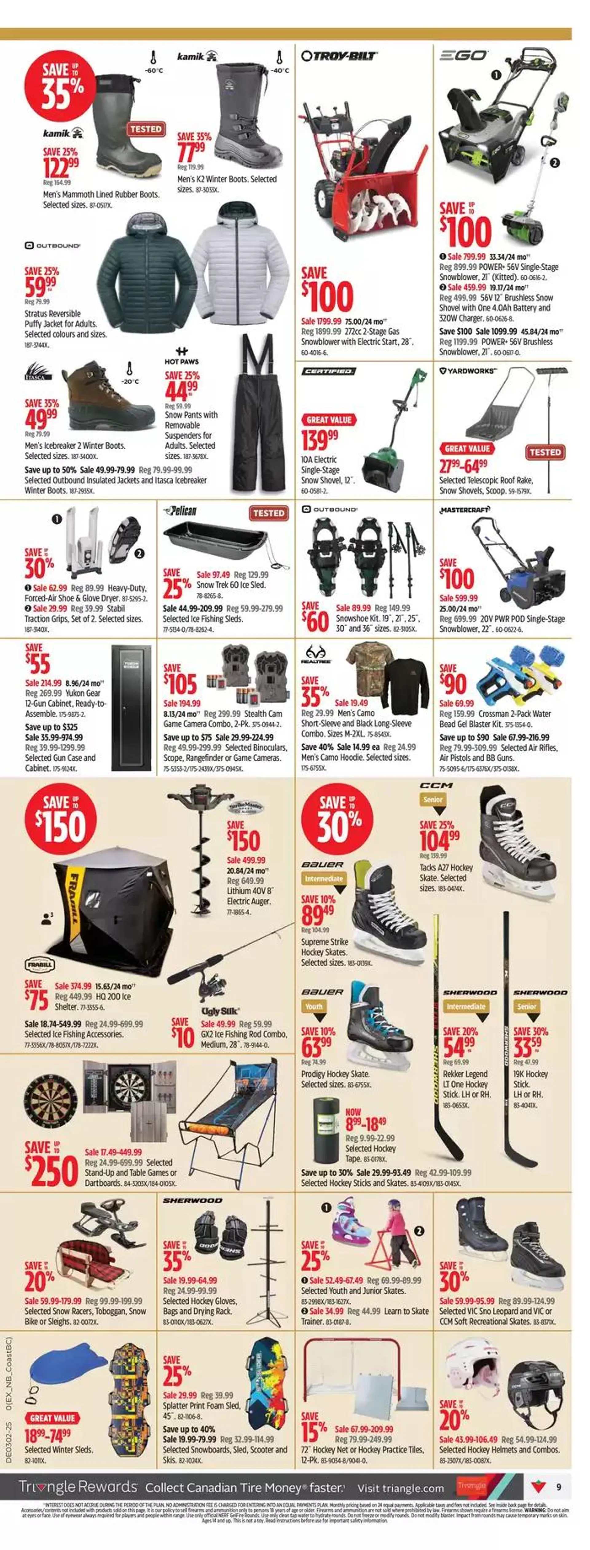 Canadian Tire weekly flyer from January 3 to January 9 2025 - flyer page 9