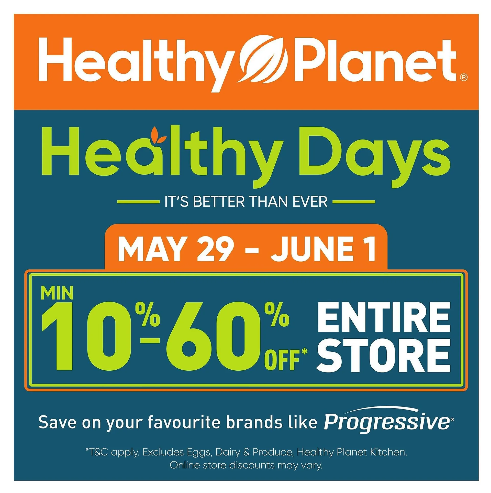 Healthy Planet flyer from May 29 to June 4 2025 - flyer page 1