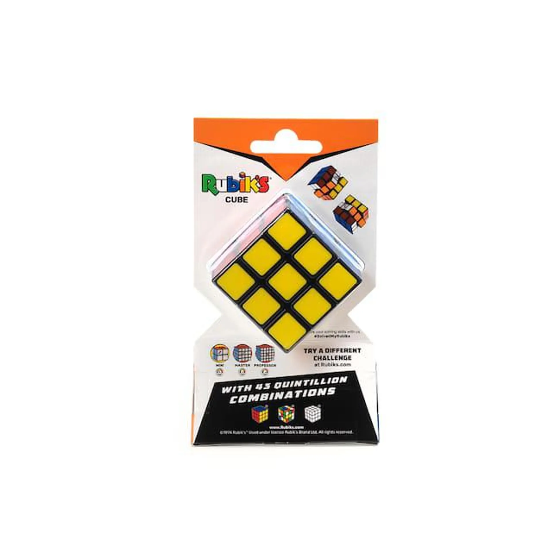 Rubik's Classic Cube Colour-Matching/Problem-Solving Puzzle Toy, Ages 8+