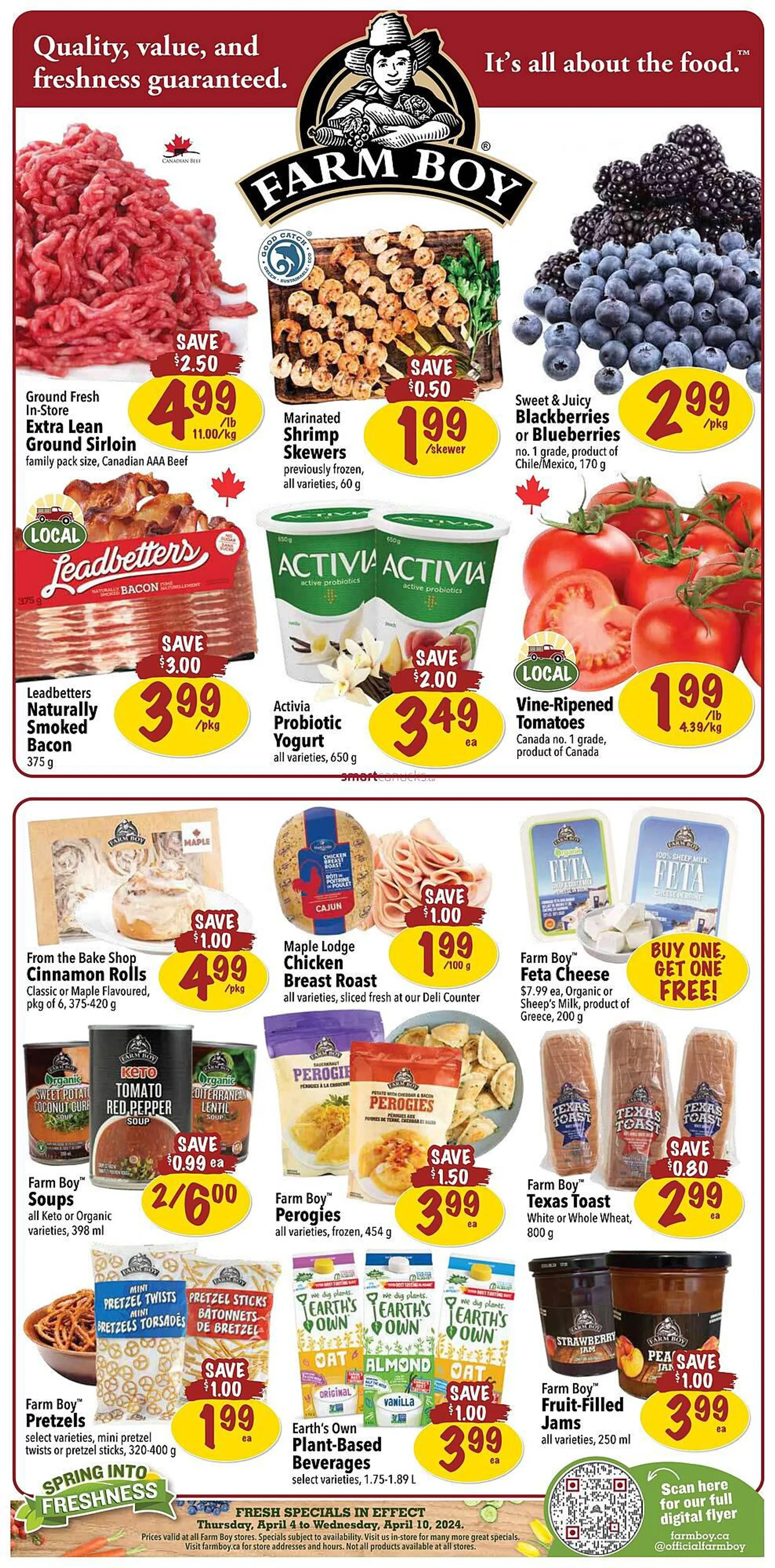 Farm Boy flyer from April 4 to April 10 2024 - flyer page 1