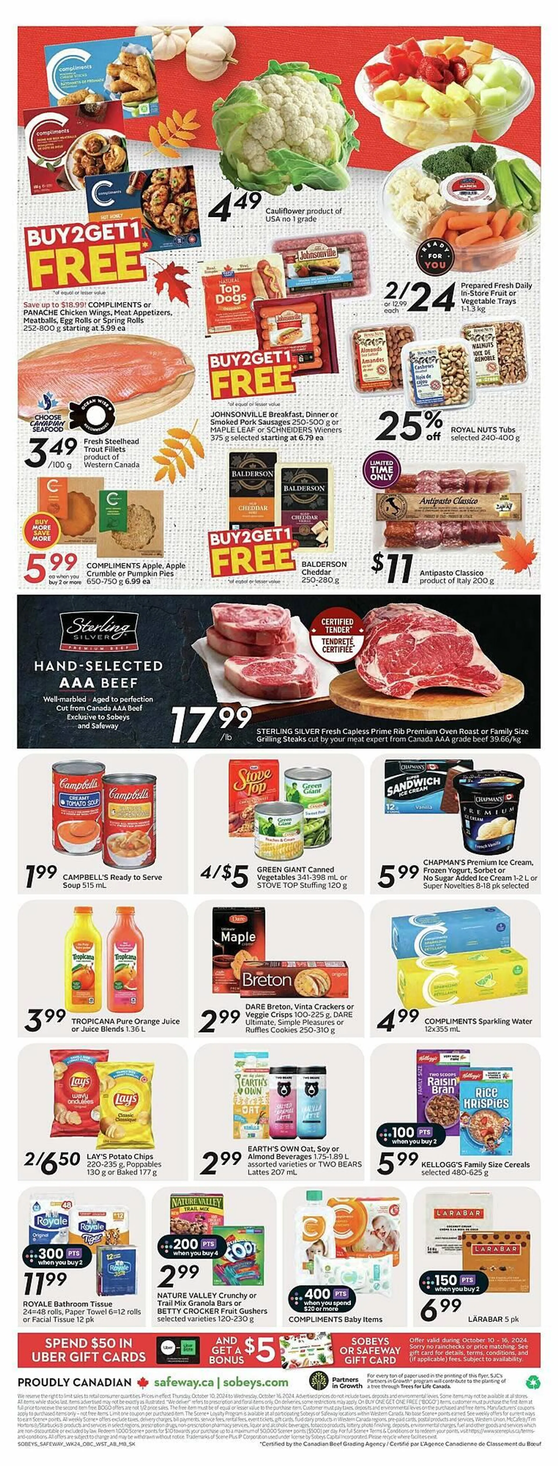 Safeway flyer from October 10 to October 17 2024 - flyer page 4