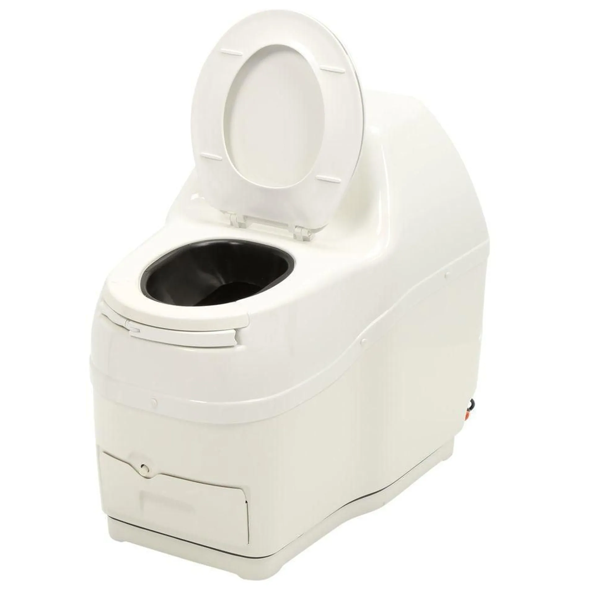 Compact Electric Composting Toilet in White