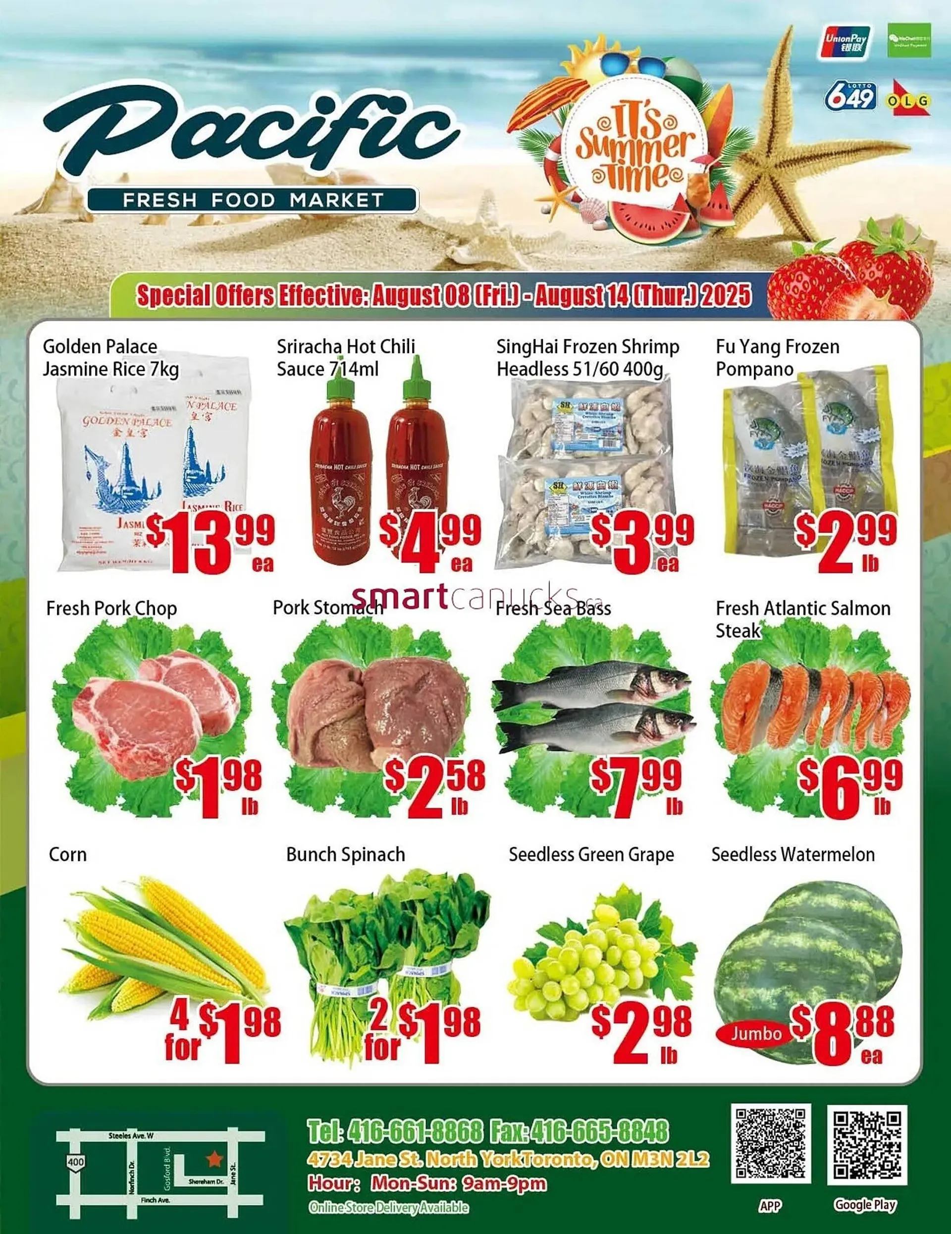 New Pacific Supermarket flyer from August 8 to August 14 2025 - flyer page 1