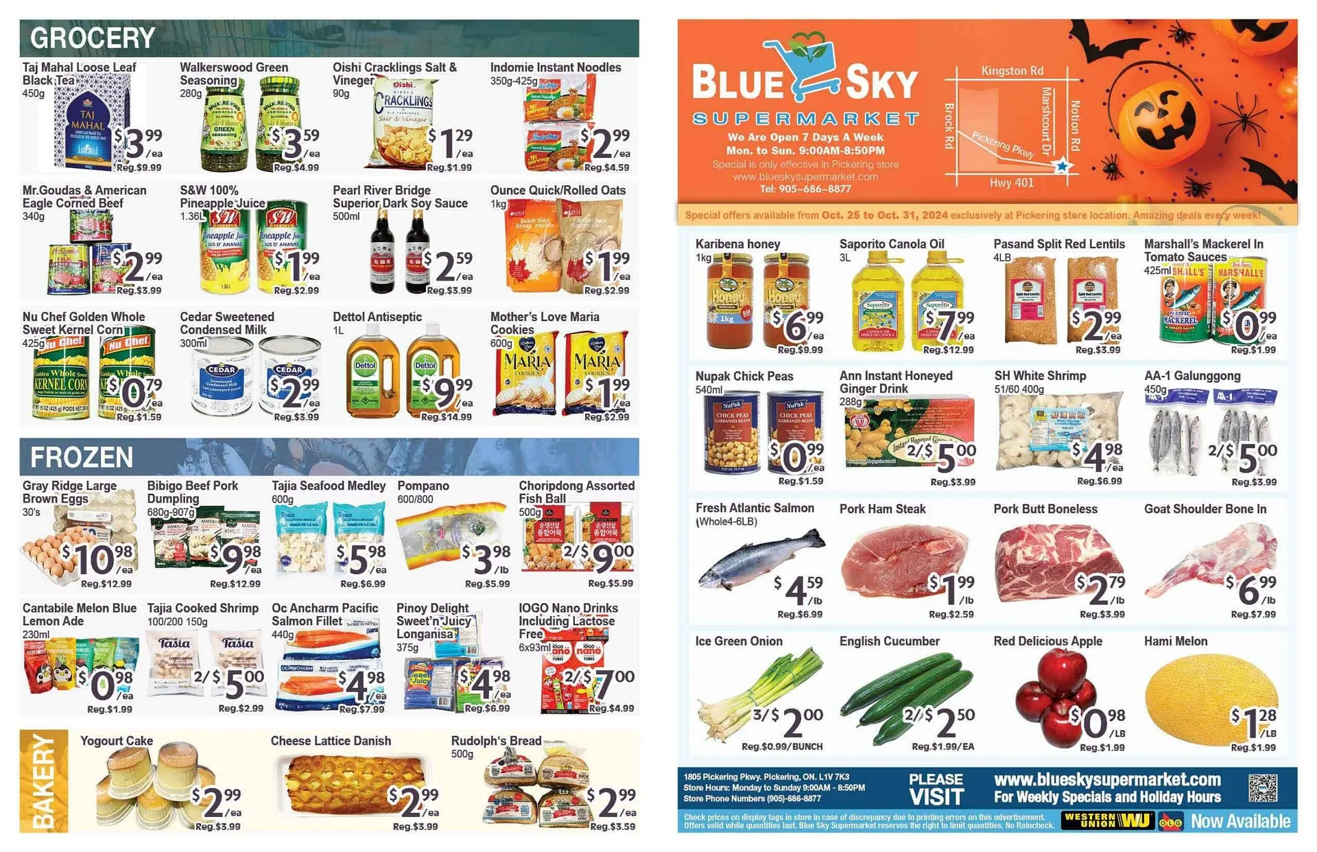 Blue Sky Supermarket flyer - 1