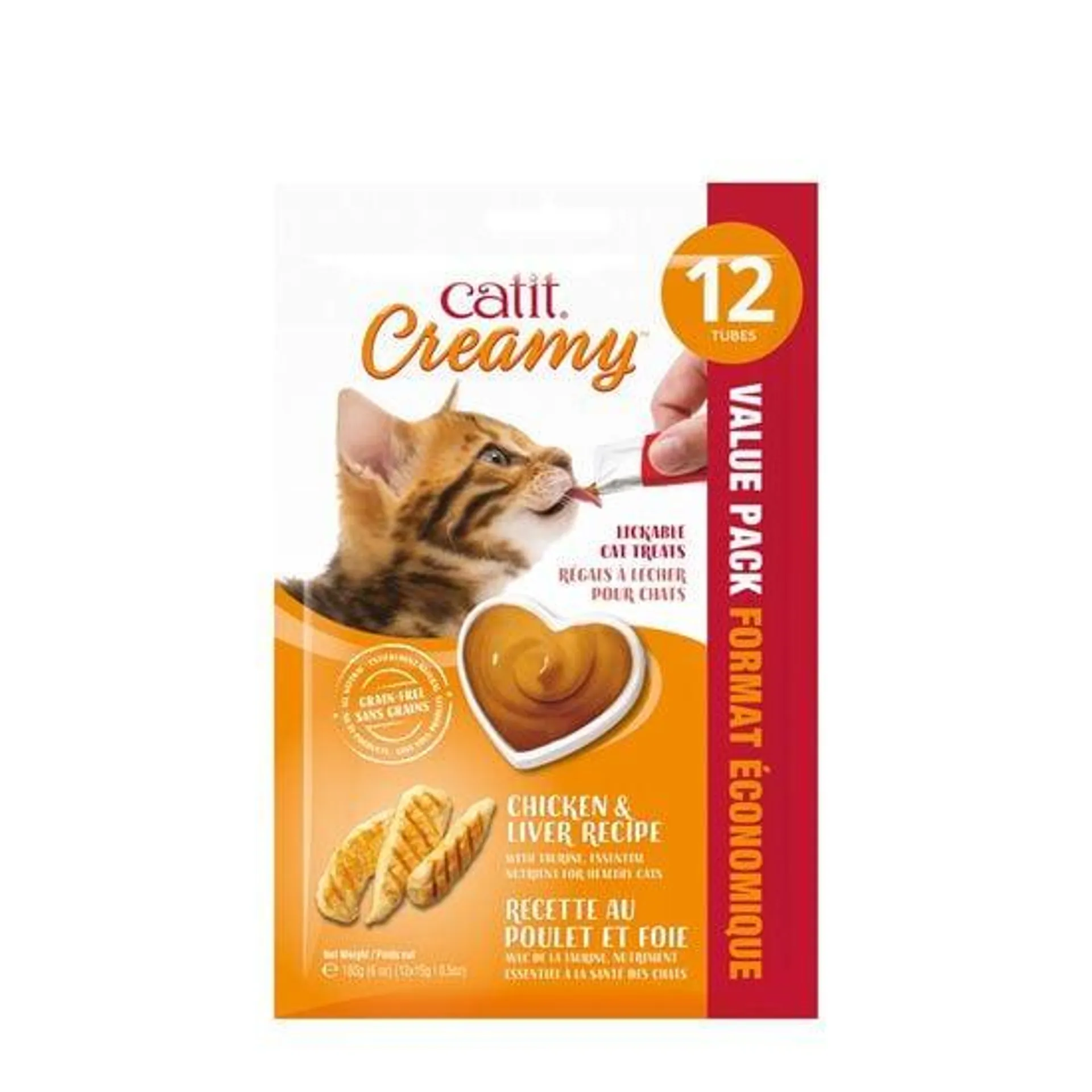 Creamy lickable treats, chicken