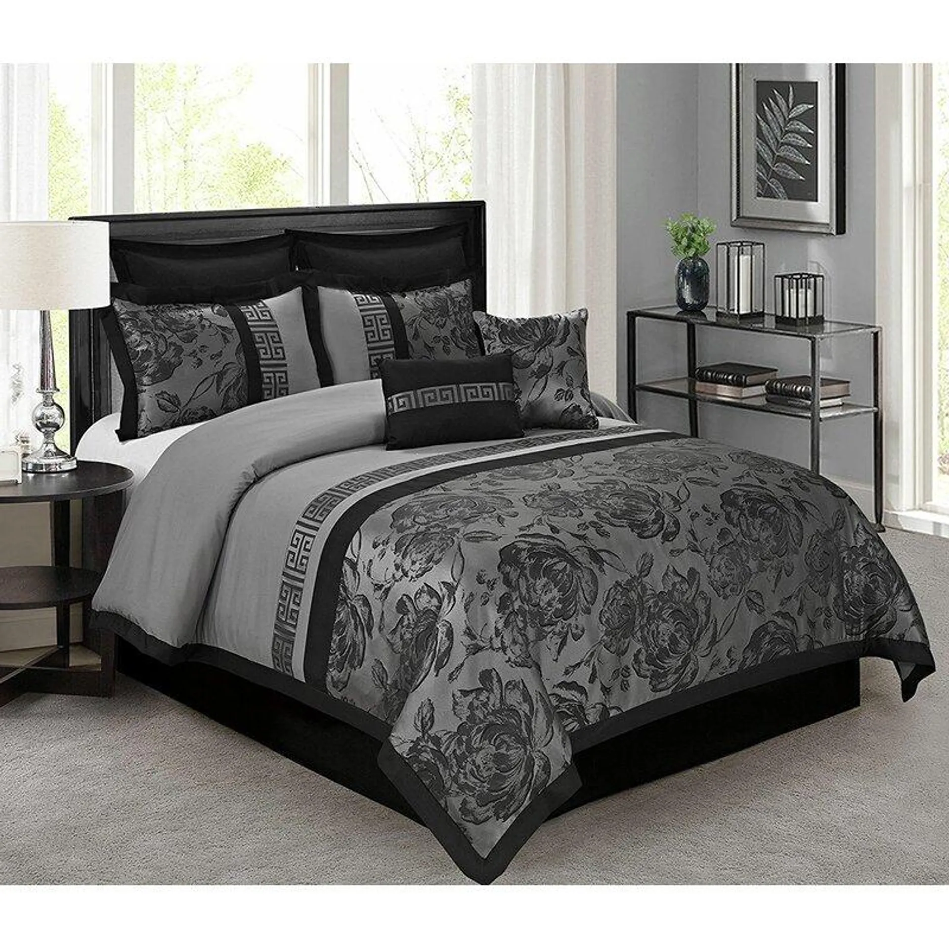 Microfiber 8 Piece Comforter Set