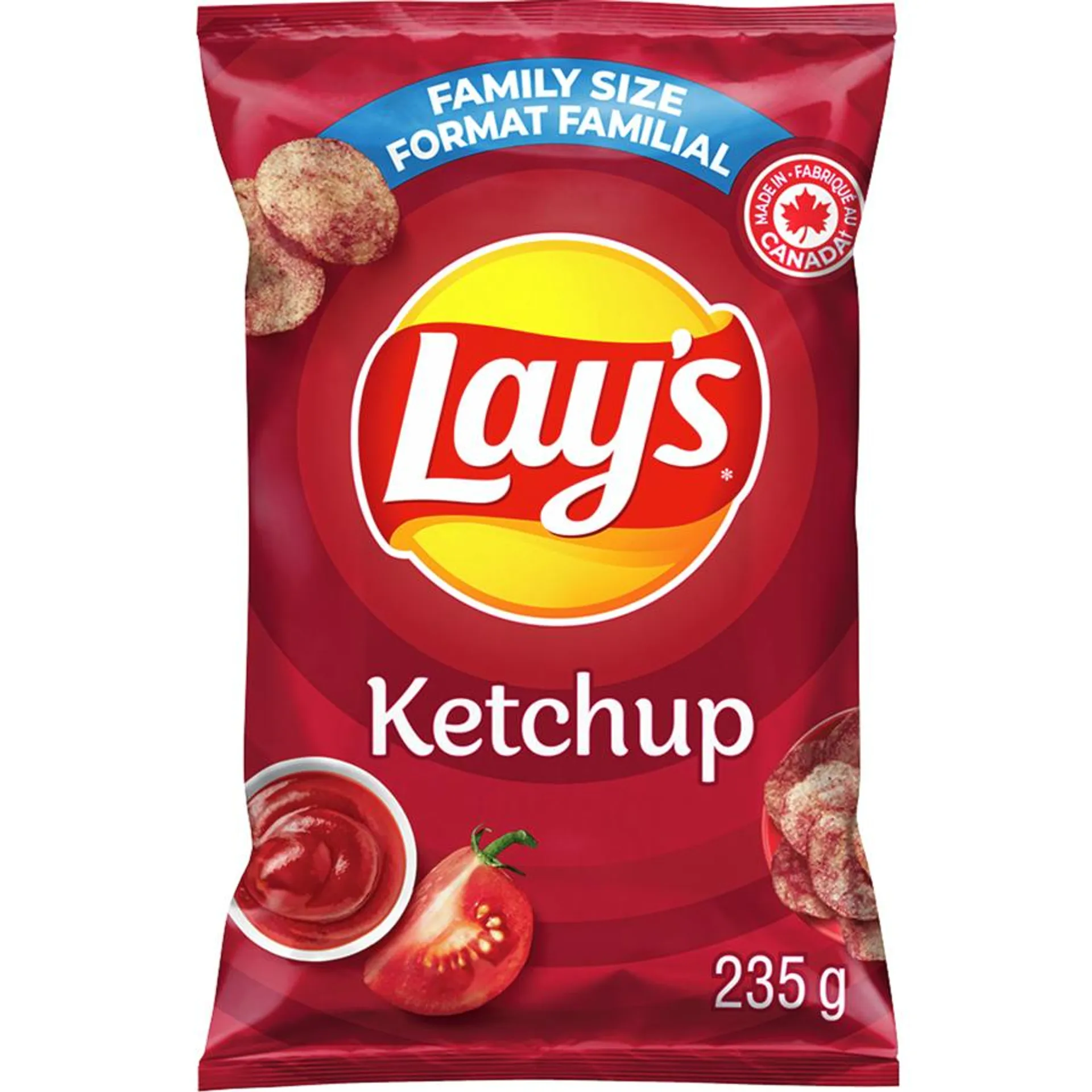 Ketchup flavoured potato chips