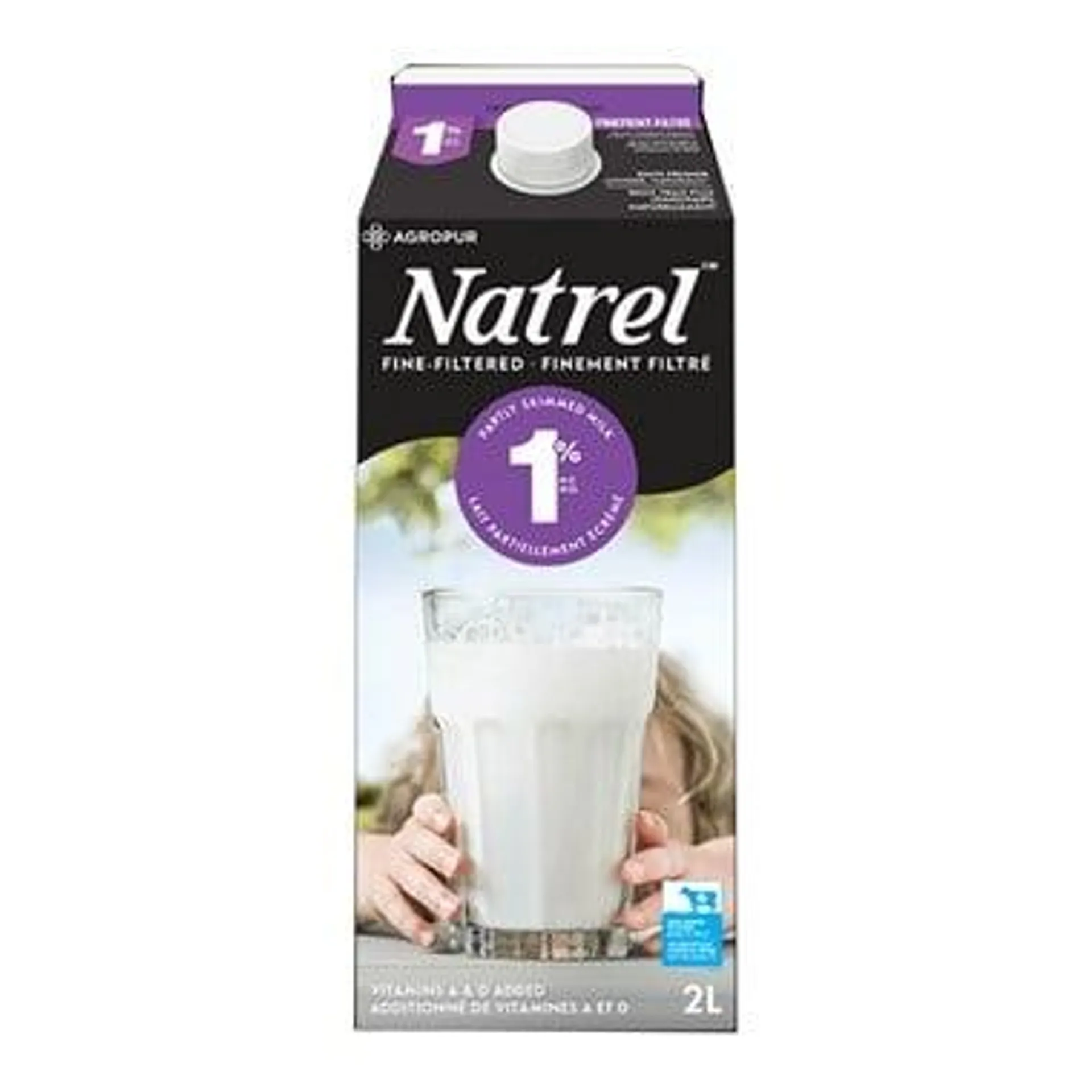 Lait 1% finement filtré 2 L