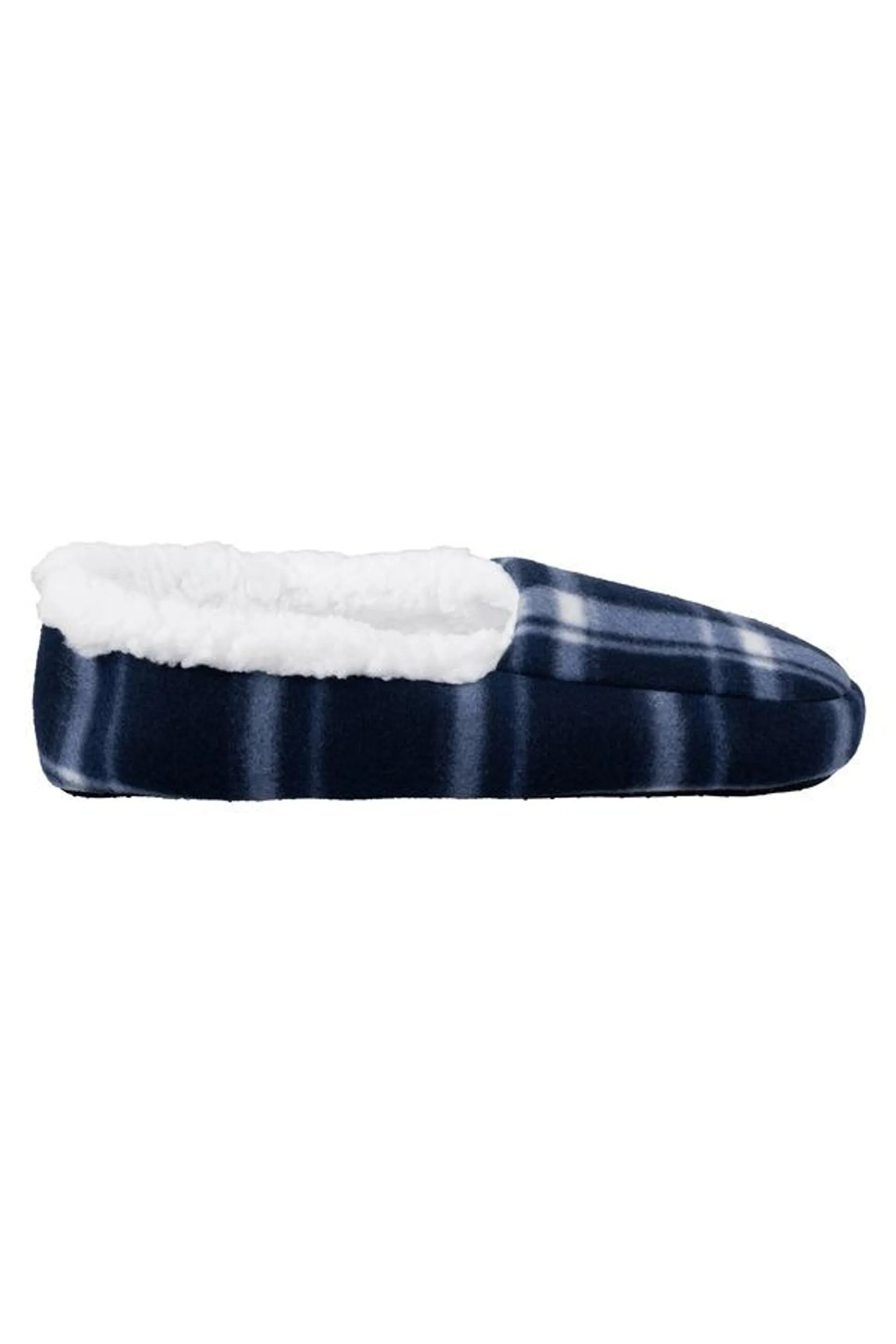 Men's plush lined, non-slip indoor slippers