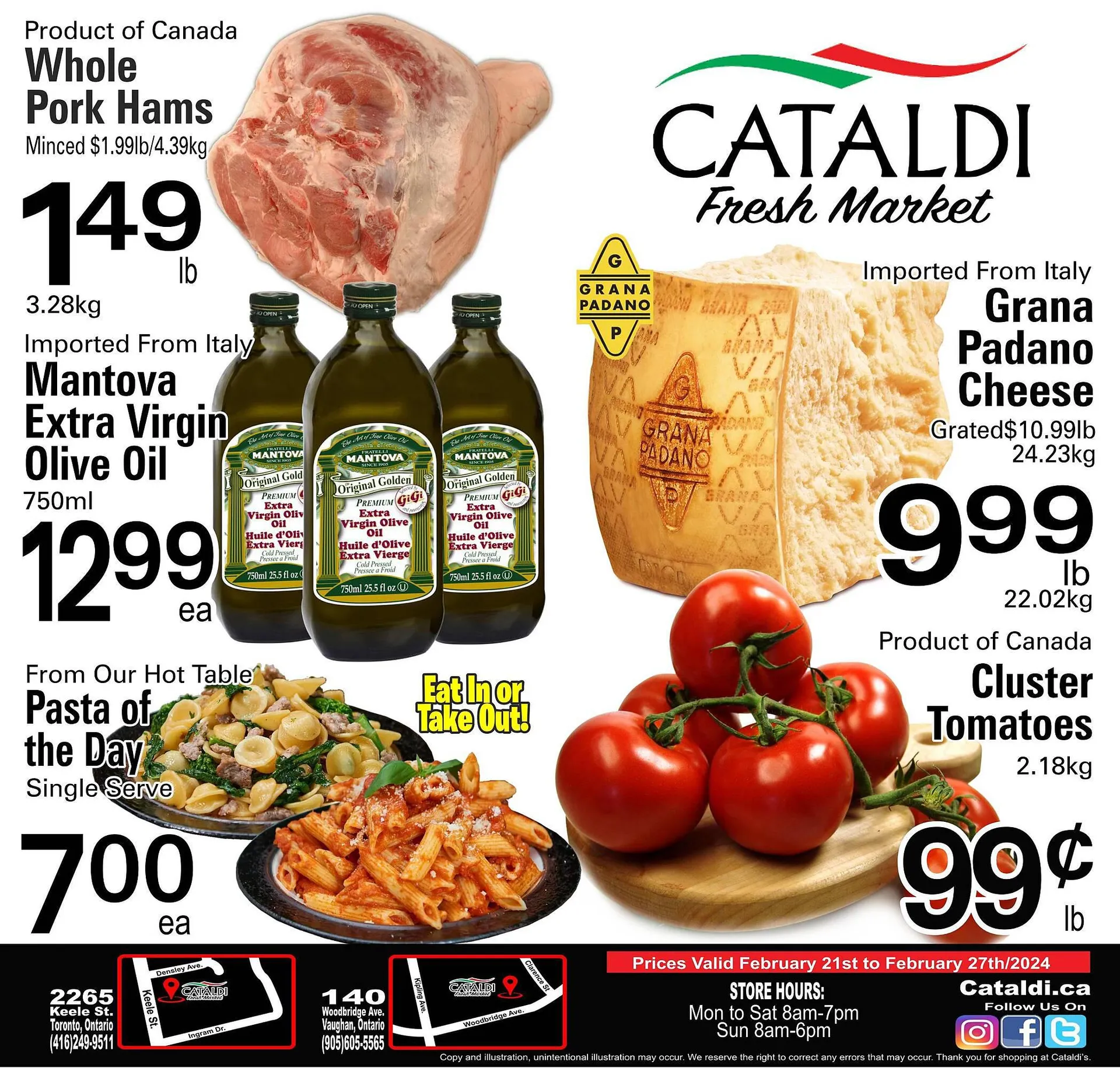 Cataldi Fresh Market flyer from February 21 to February 27 2024 - flyer page 1