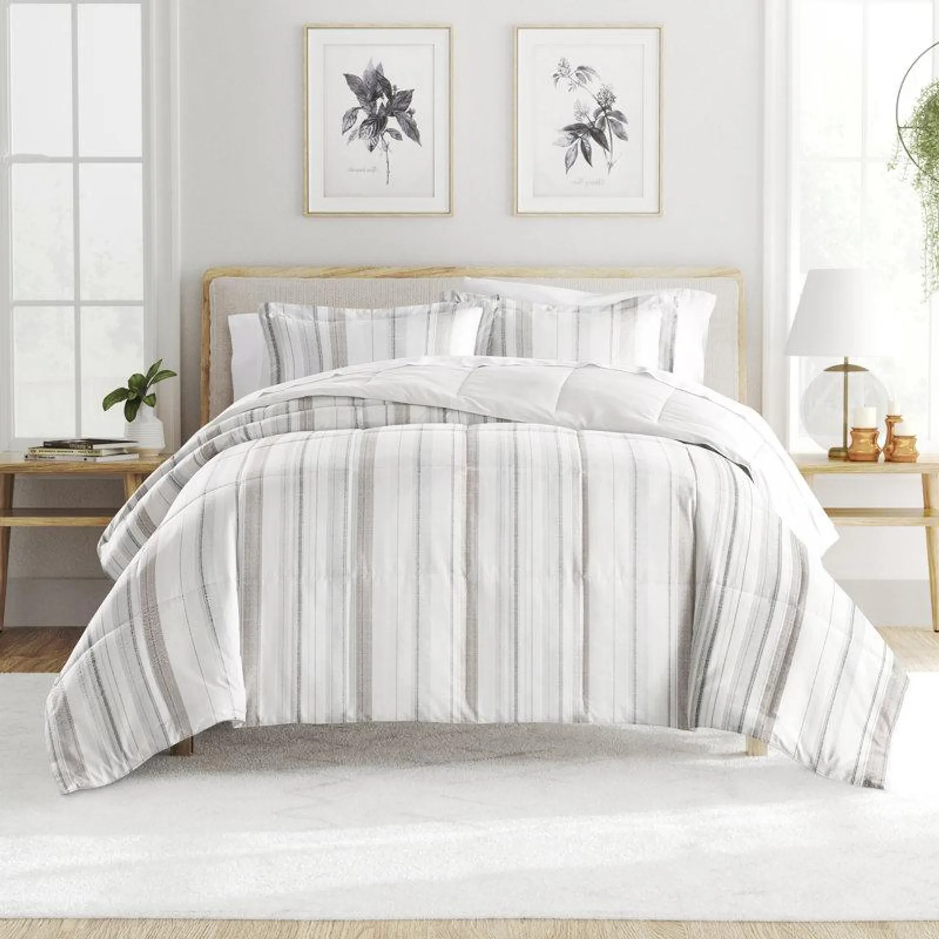 Dune All Season Down-Alternative Comforter Set in Vertical Stripe