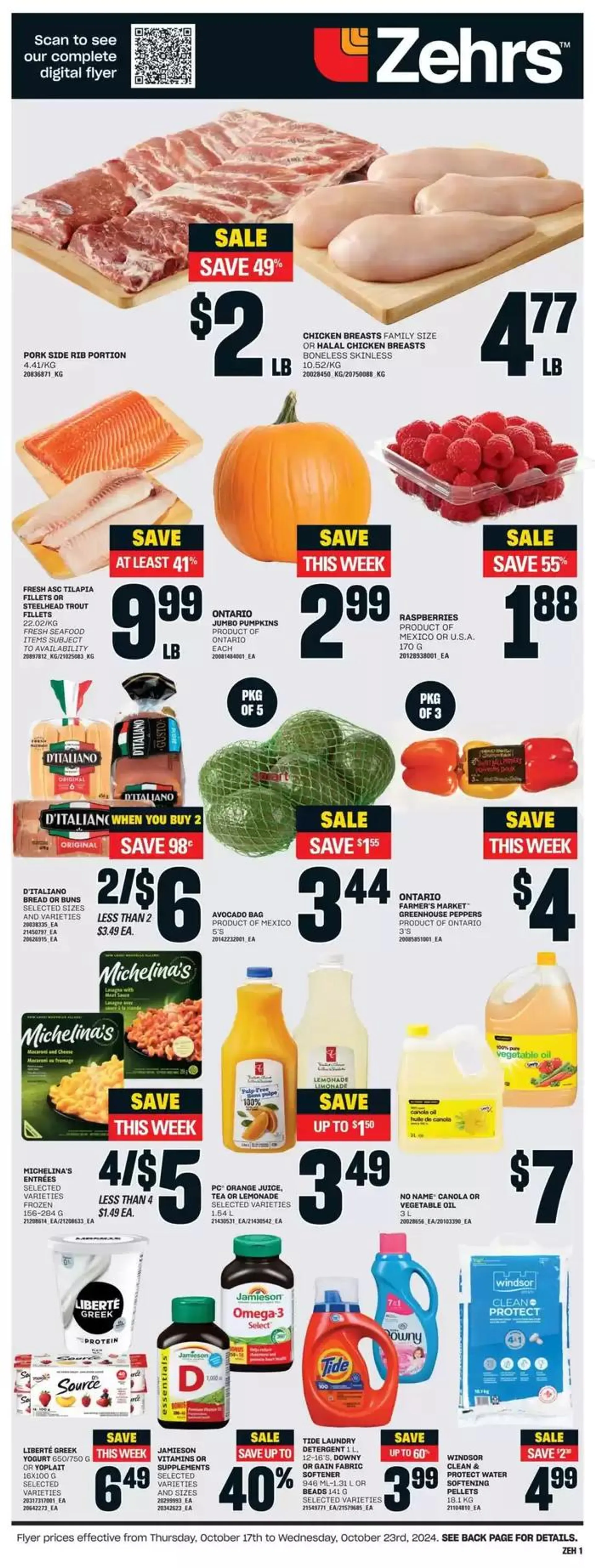 Zehrs Markets weeky flyer from October 17 to October 23 2024 - flyer page 12