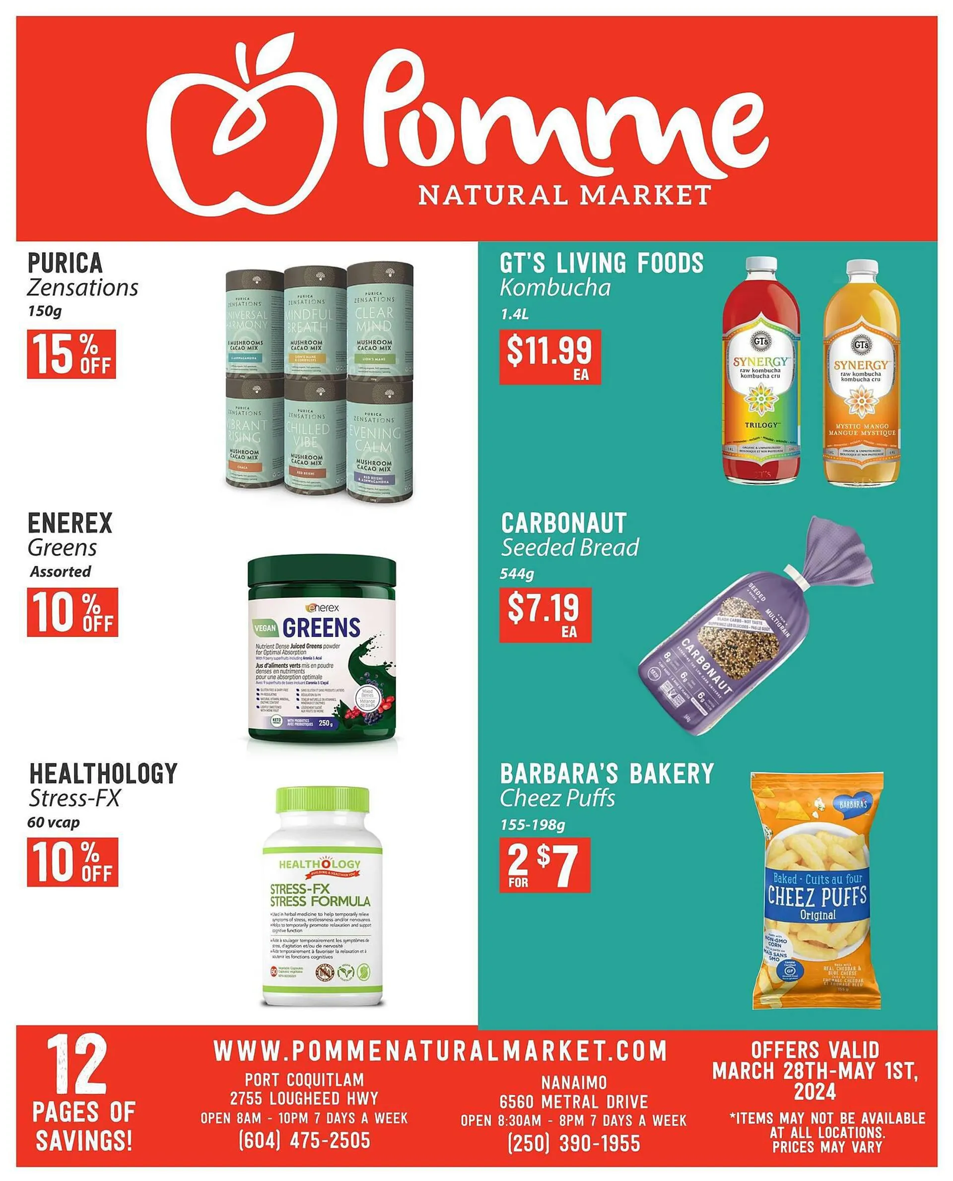 Pomme Natural Market flyer from March 28 to April 3 2024 - flyer page 