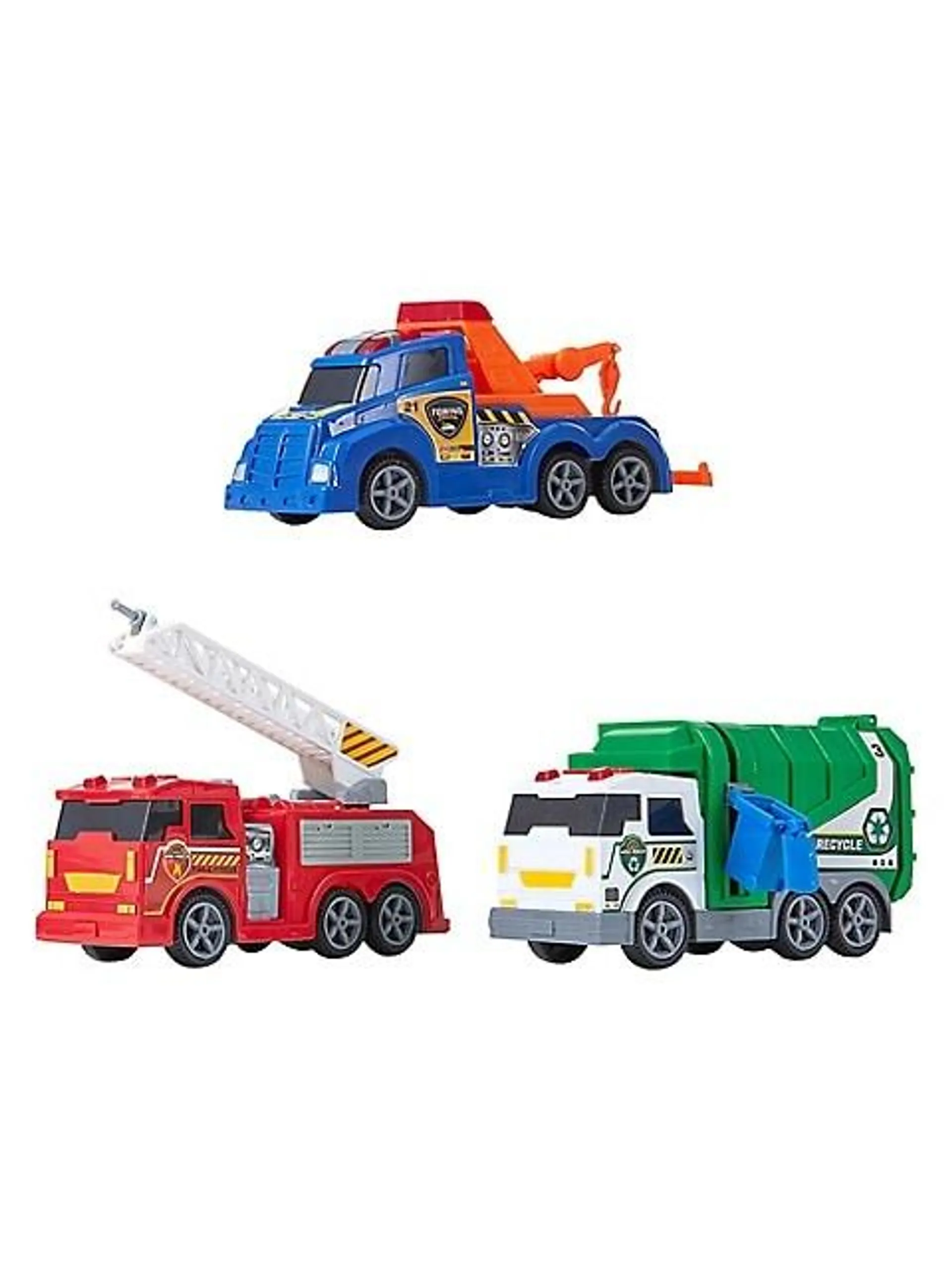 Lights & Sounds 3 Pack Toy Vehicles