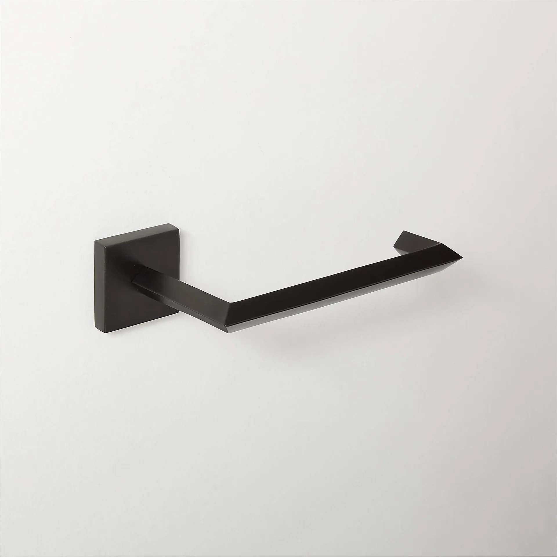 Blaine Matte Black Wall Mount Toilet Paper Holder