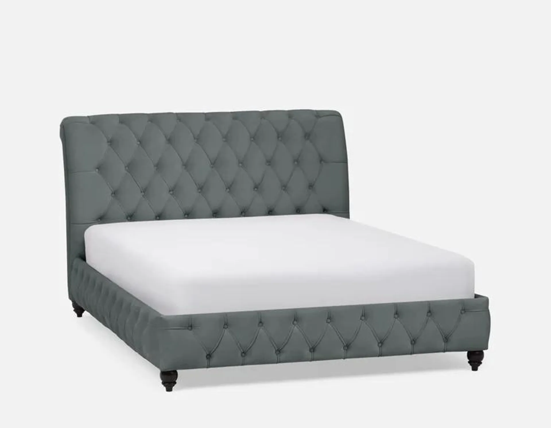 VALENCE tufted velvet queen size bed